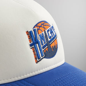 Kith & New Era for the New York Knicks 9FORTY A Frame Trucker Hat - Royal PH