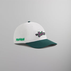 Batman | Kith Joker Twill Low Pinch Crown Snapback - White