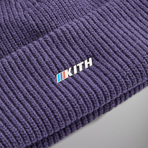 Kith for BMW Mia Beanie With Enamel Logo - Techno Violet