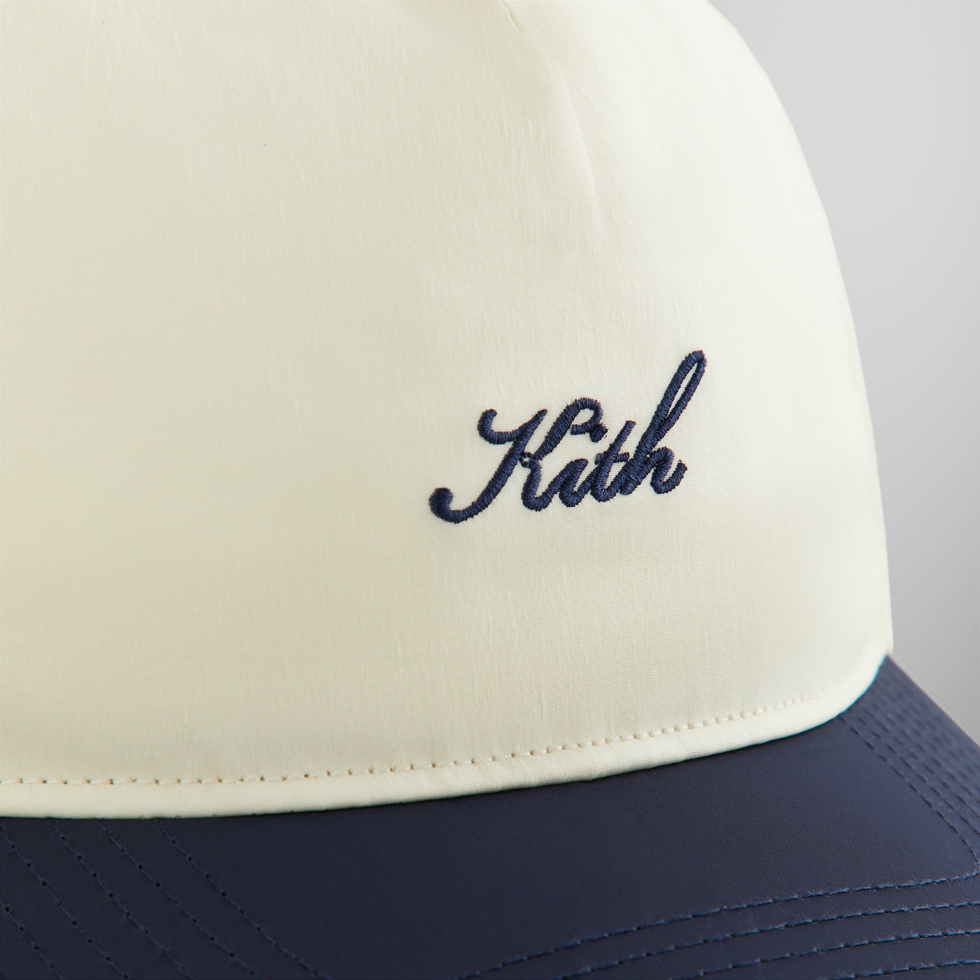 Kith Two Tone Wrinkle Nylon Bay Low Pinch Crown Cap - Sandrift