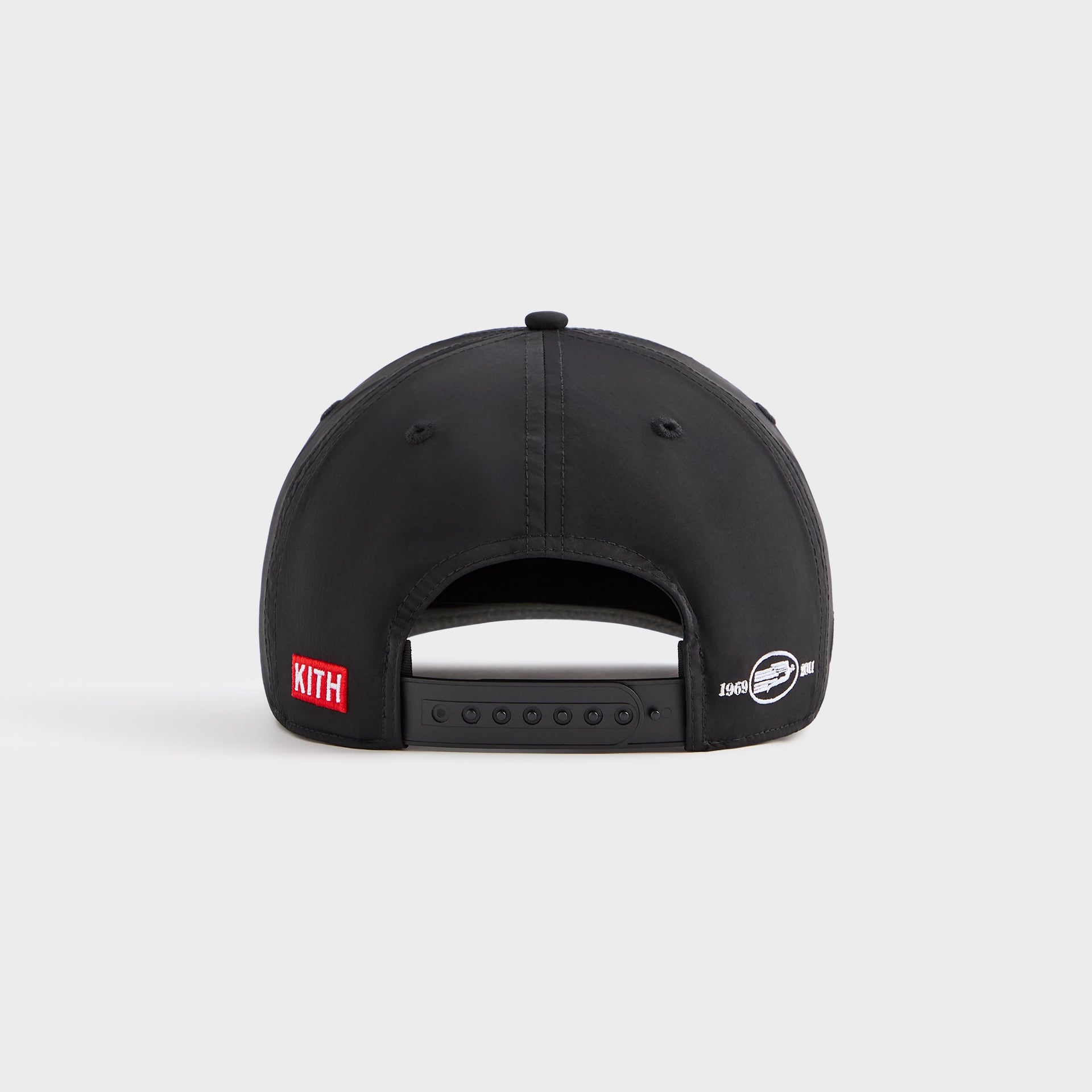 Kith for Cigarette Wrinkle Nylon Bay Low Pinch Crown Snapback - Black
