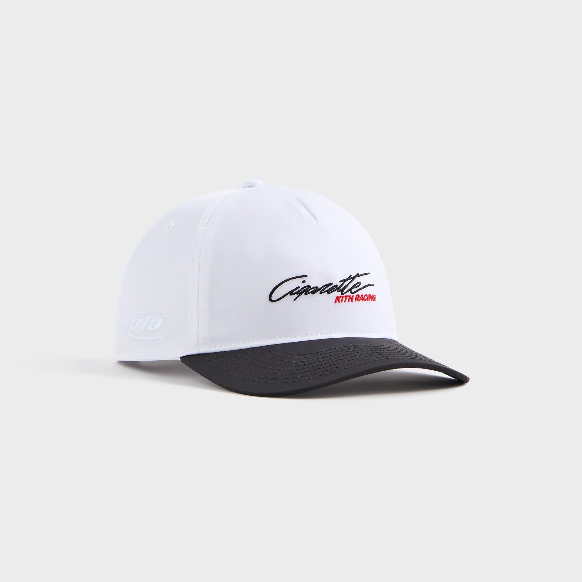 Kith for Cigarette Wrinkle Nylon Bay Low Pinch Crown Snapback - White