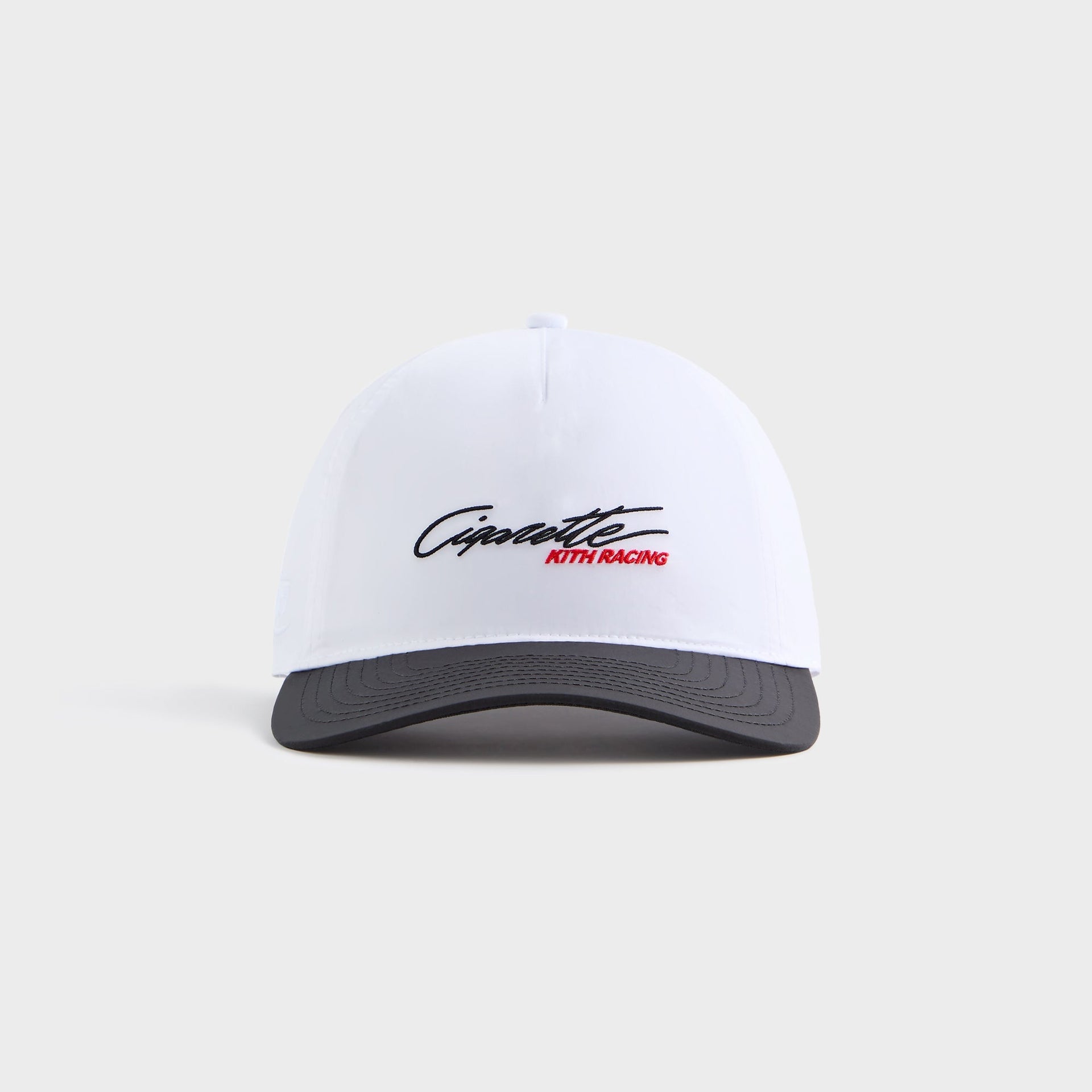 Kith for Cigarette Wrinkle Nylon Bay Low Pinch Crown Snapback - White PH