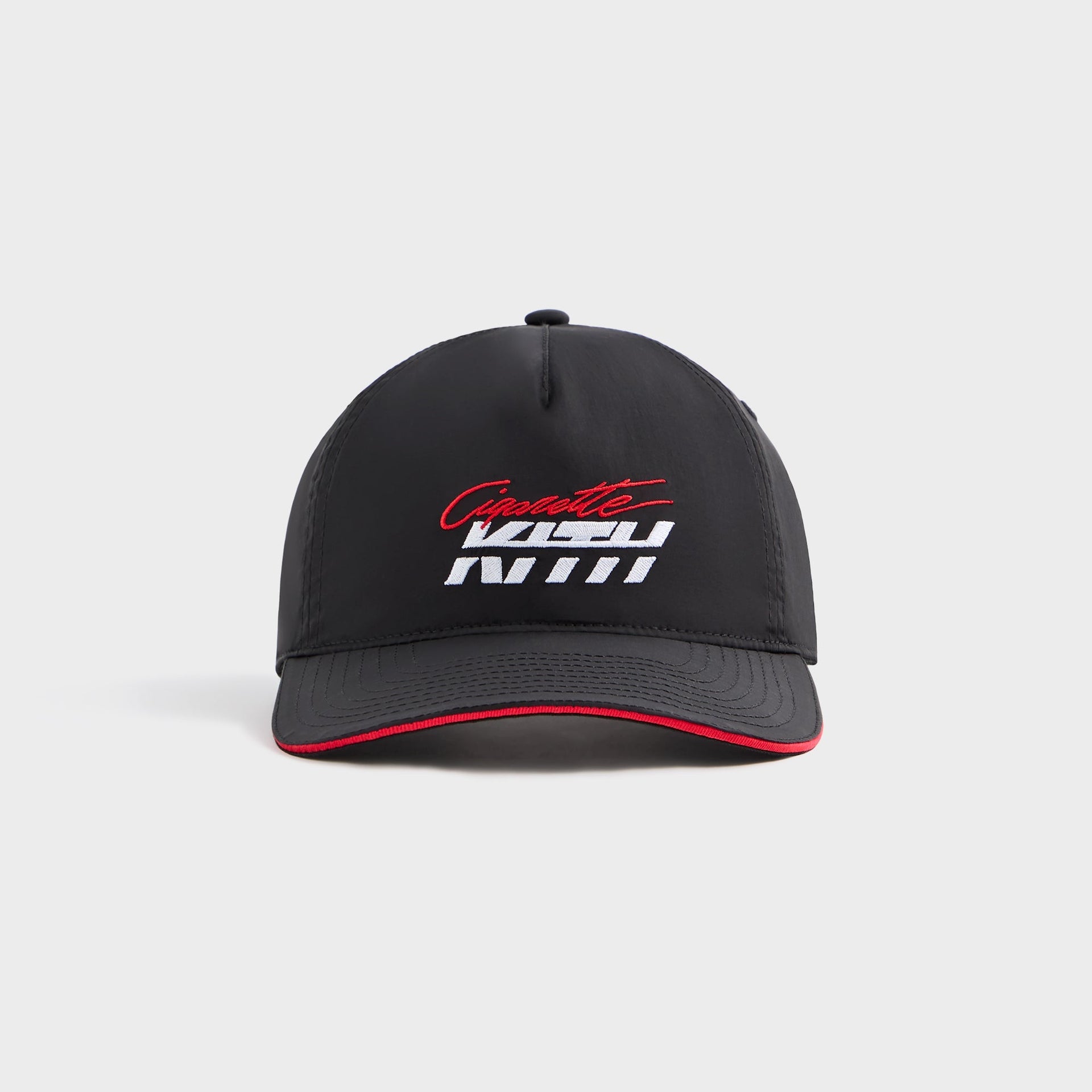 Kith for Cigarette Wrinkle Nylon Bay Speed Low Pinch Crown Snapback - Black PH