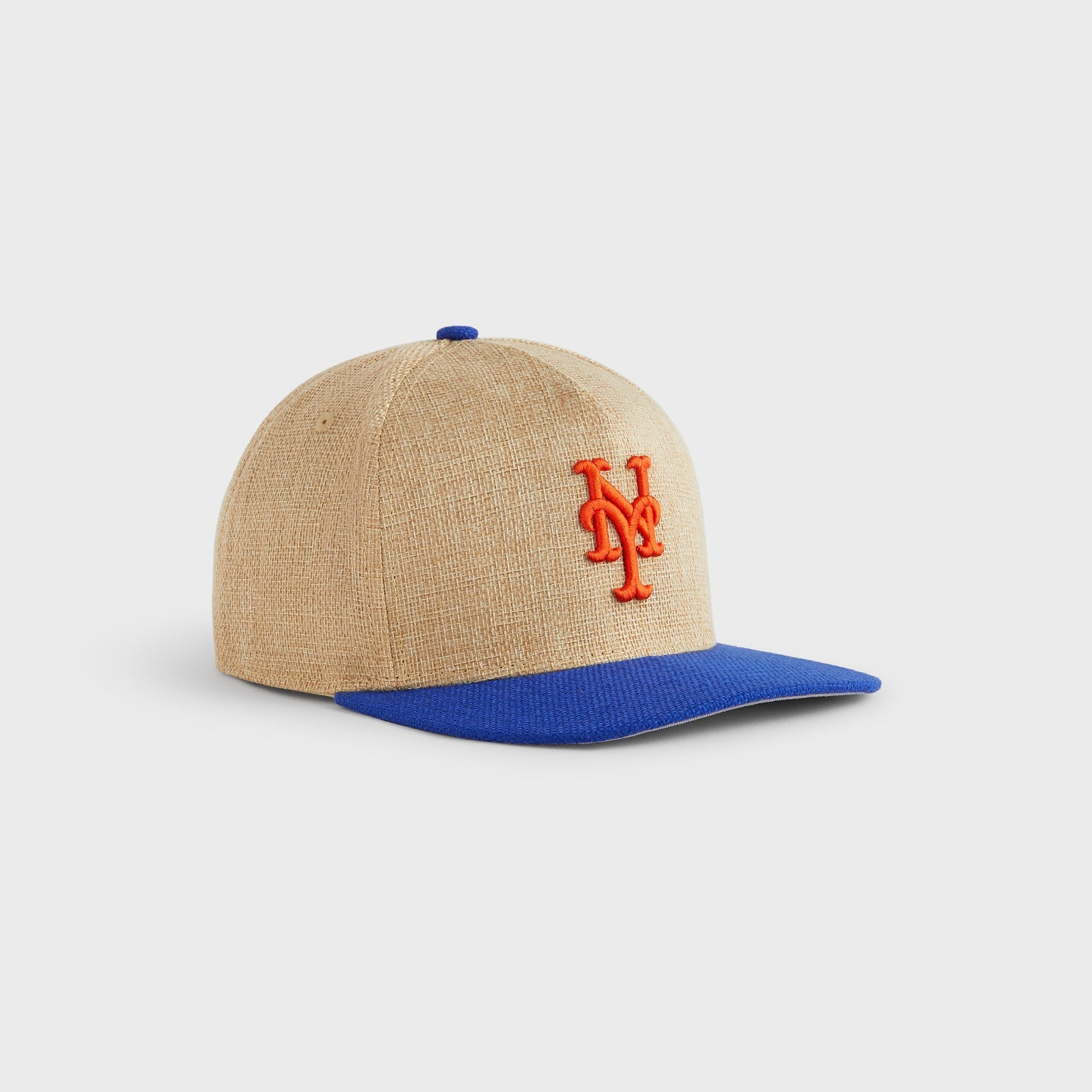 Kith & New Era for the New York Mets Raffia 49FORTY Snapback - Natural PH