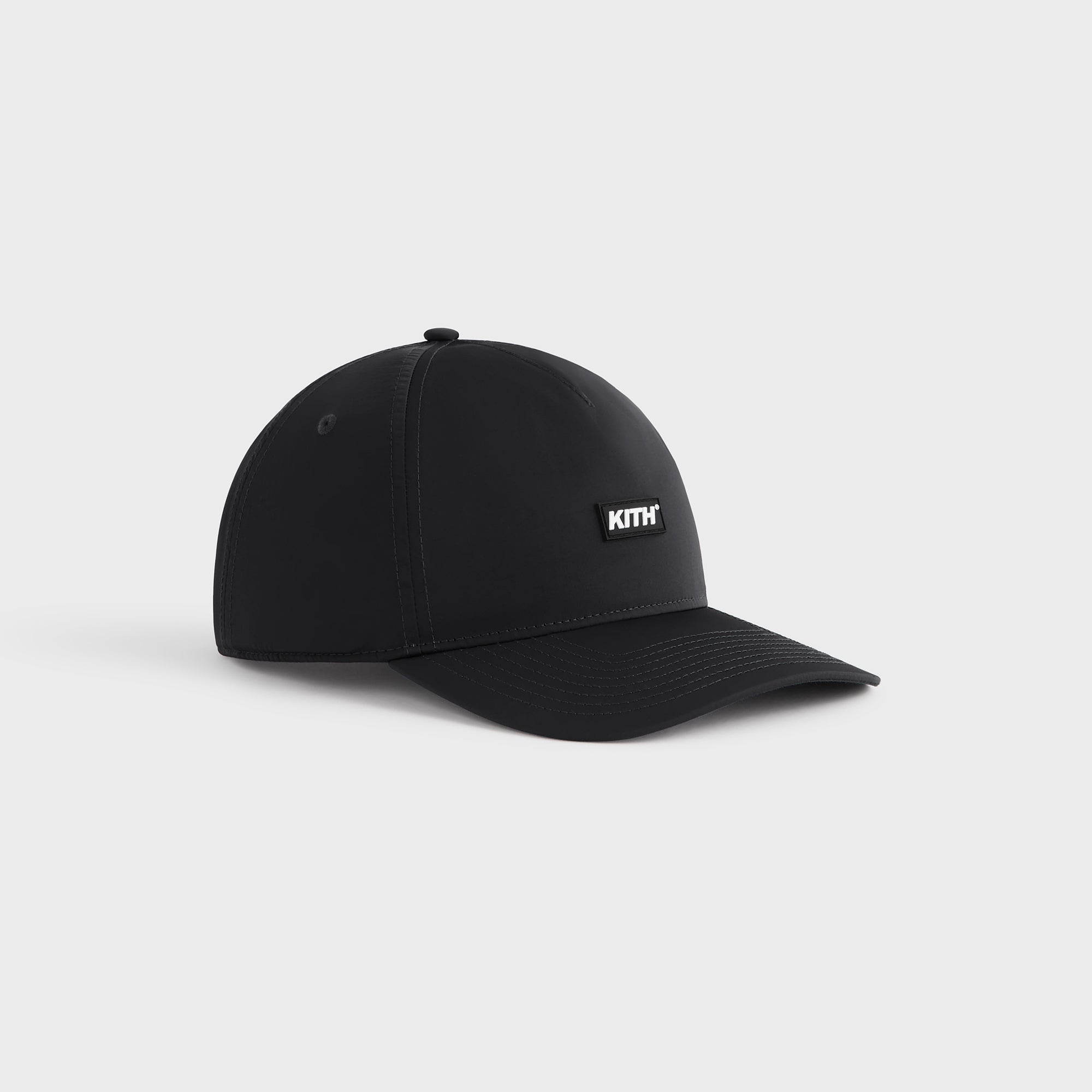 Kith Wrinkle Nylon Bay Low Pinch Crown Snapback - Black – Kith Europe