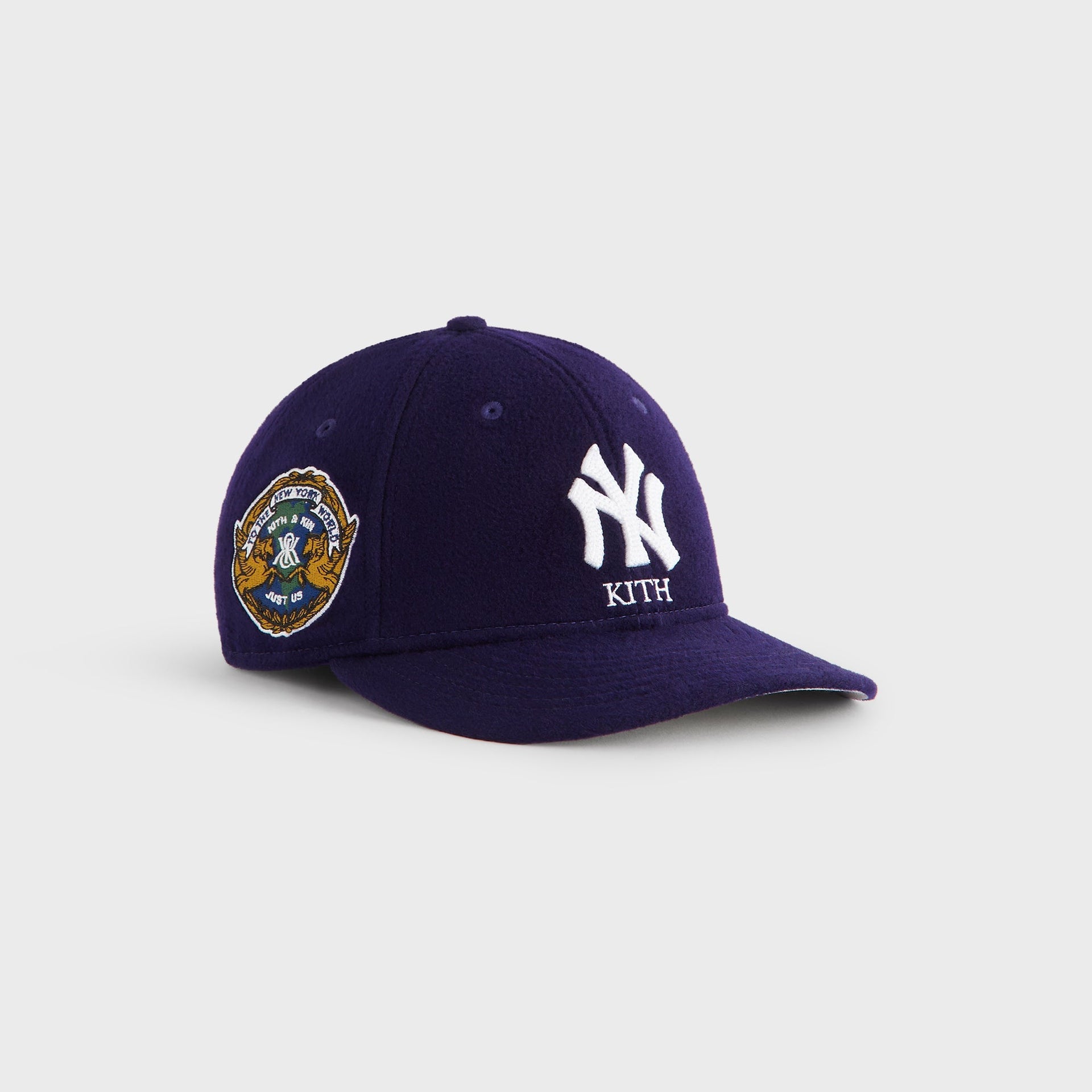 Kith & New Era for the New York Yankees Melton Wool 59FIFTY Low Profile - Nocturnal - PH