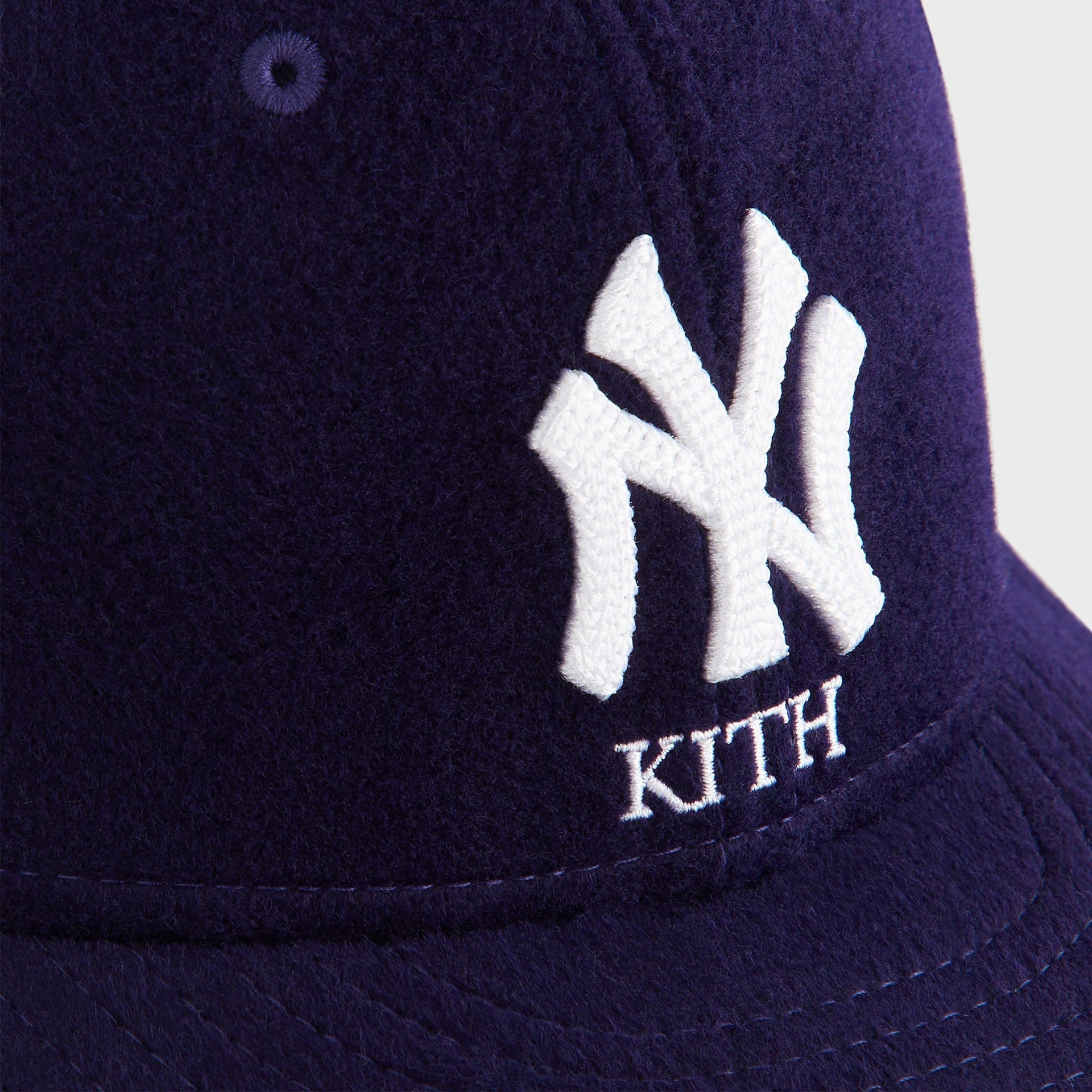Kith & New Era for the New York Yankees Melton Wool 59FIFTY Low Profile - Nocturnal - PH