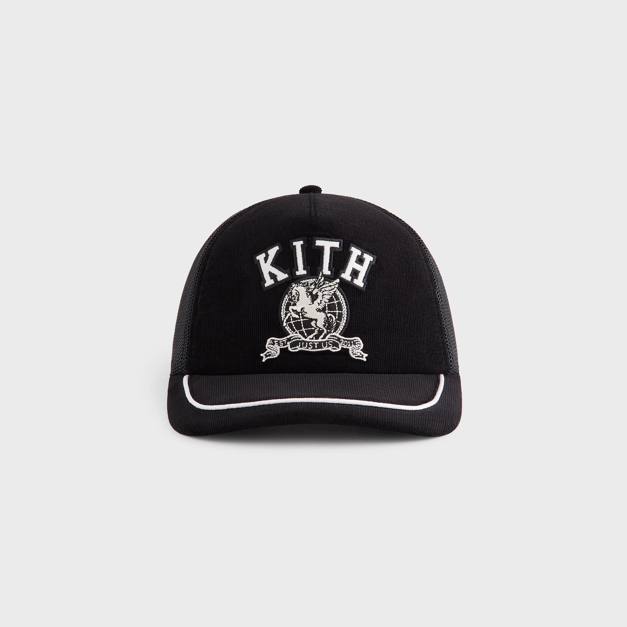 Kith Micro Cord Nolan Trucker Hat - Black – Kith Europe