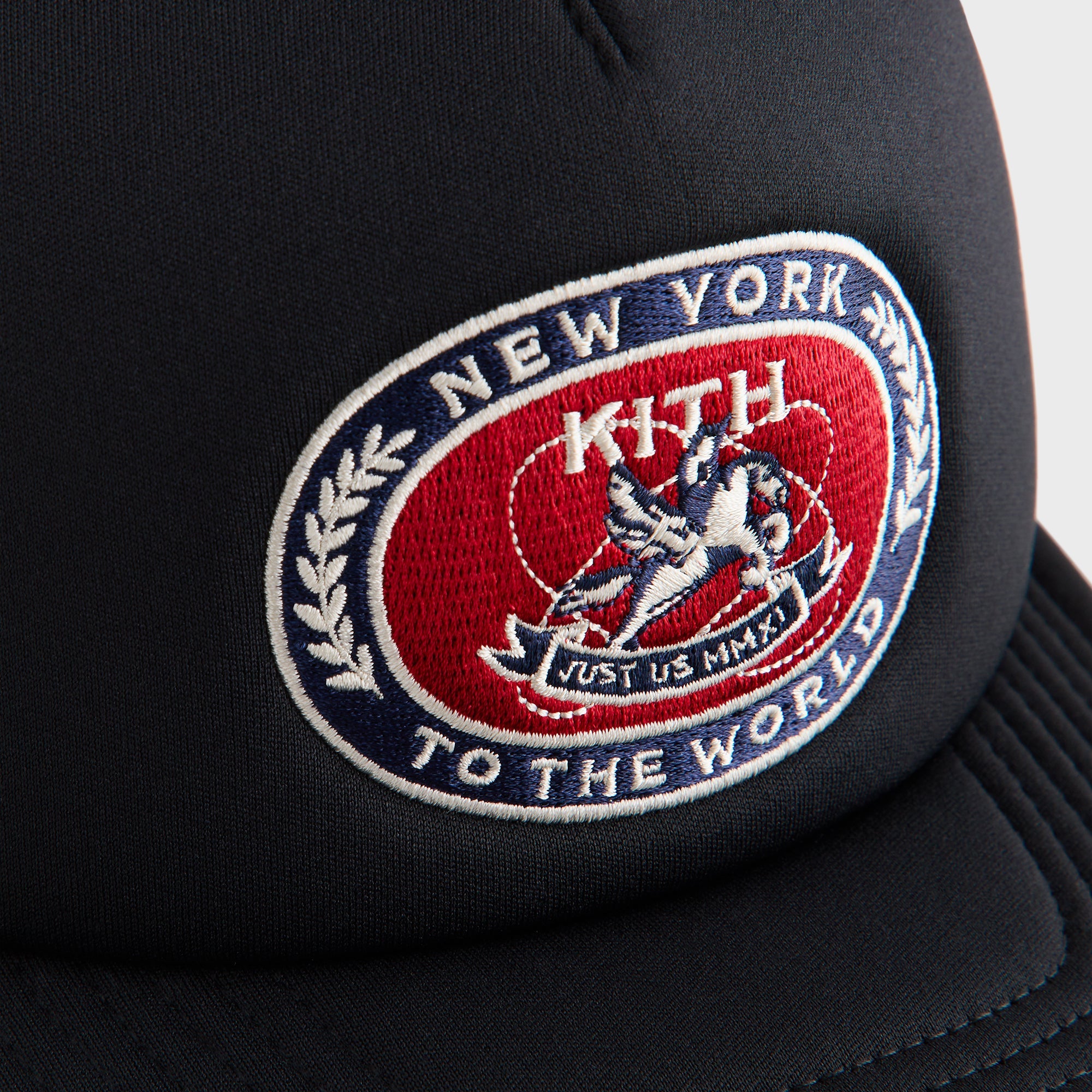 ＊ Kith Laurel Pegasus Nolan Trucker Hat Kith Laurel Pegasus Nolan Trucker Hat - Black – Kith Europe