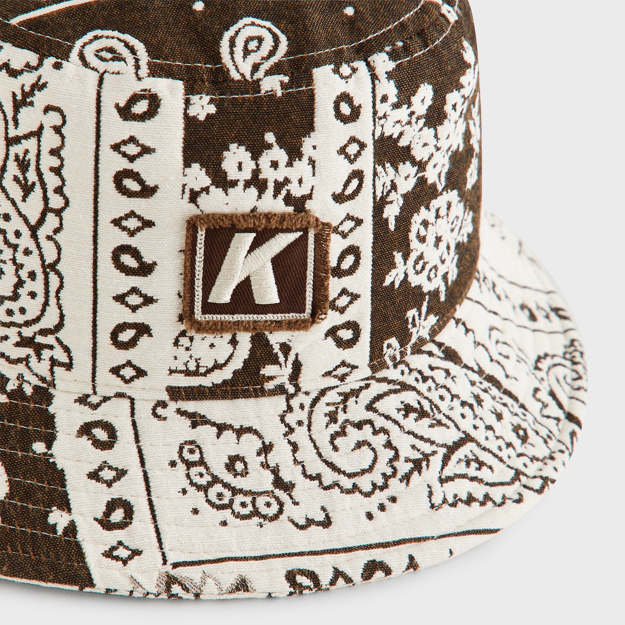Kith Bandana Jacquard Dawson Bucket Hat - Coffee – Kith Europe