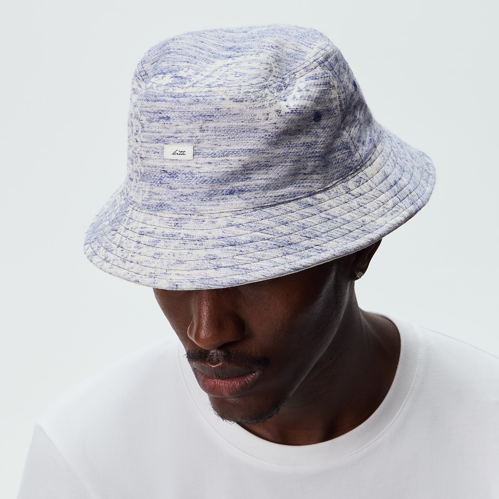 Kith Heather Jacquard Canvas Reversible Dawson Bucket Hat - Light