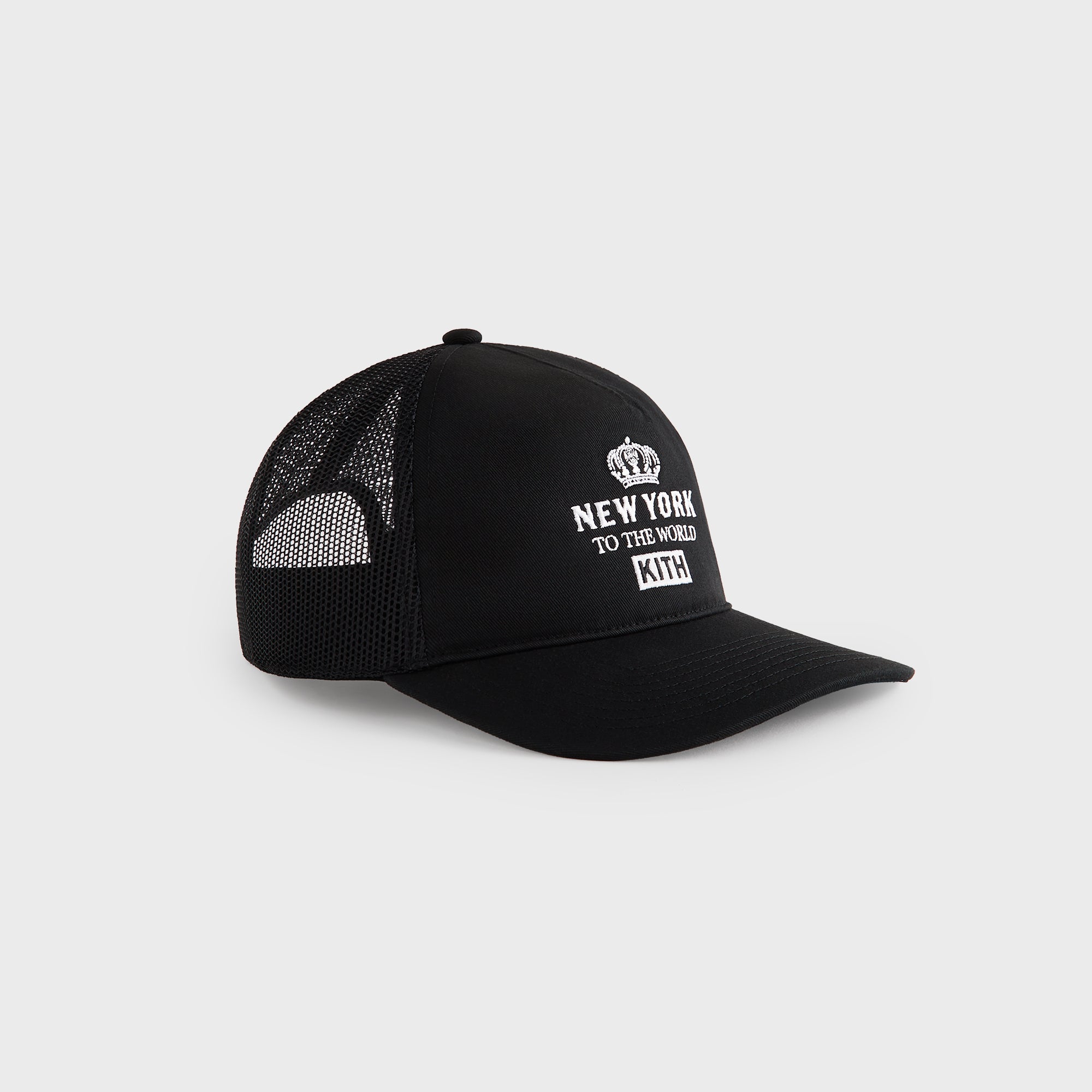 希少品 Kith New York To The World Relaxed Kith New York To The World Relaxed Twill Nolan Trucker Hat - Black