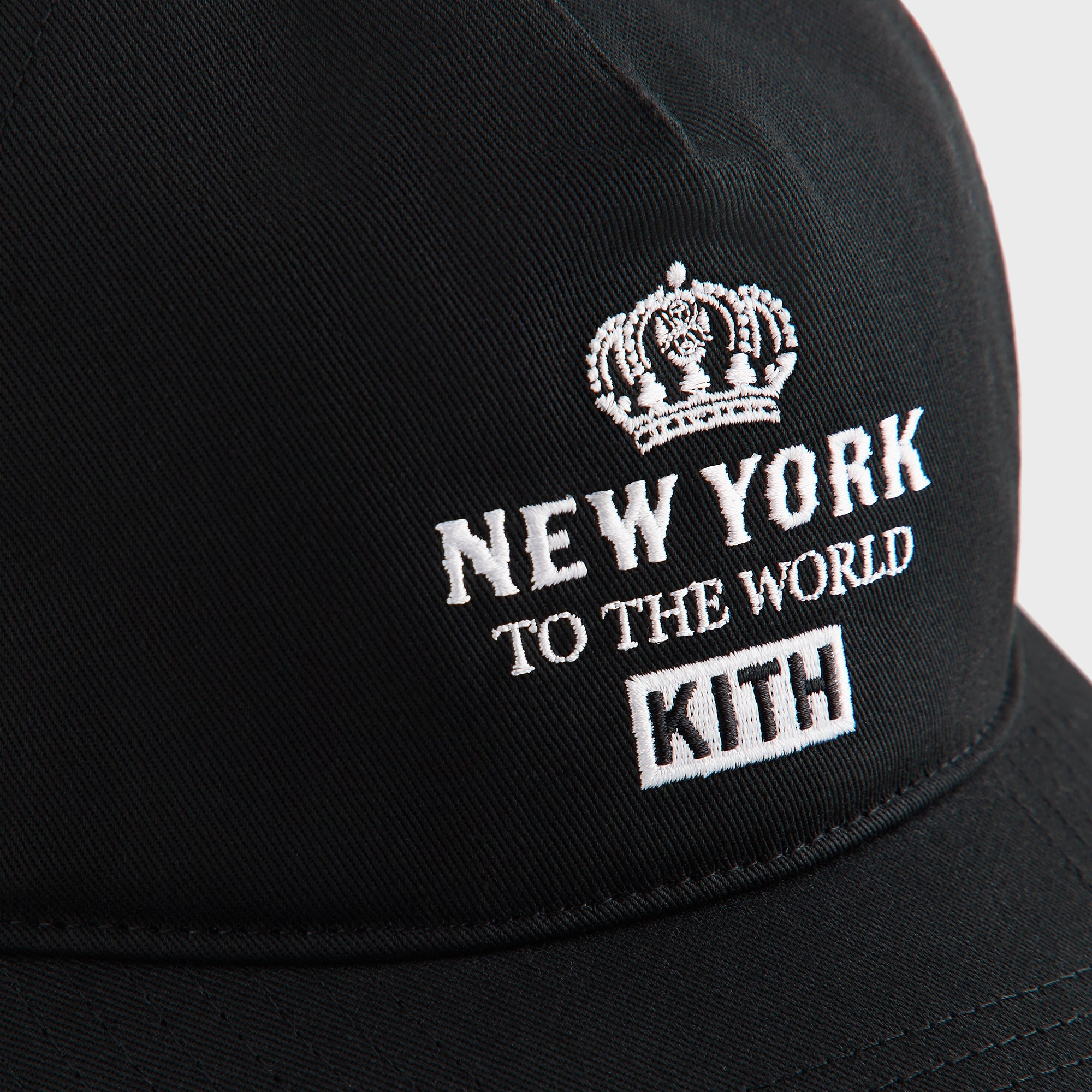 希少品 Kith New York To The World Relaxed Kith New York To The World Relaxed Twill Nolan Trucker Hat - Black