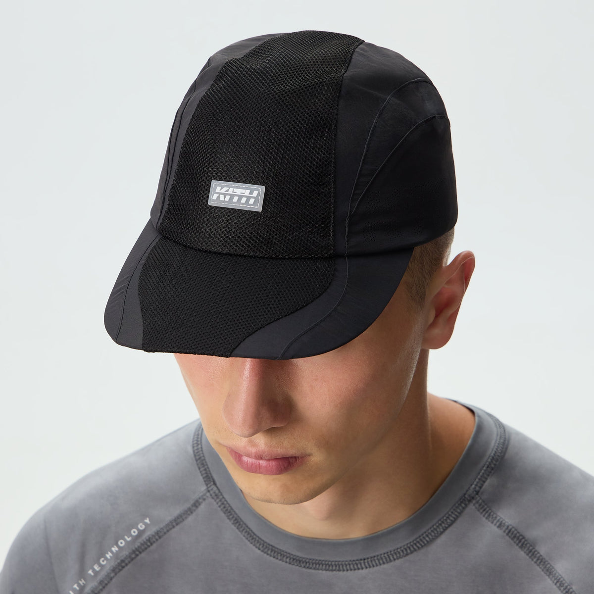 Kith Nylon Mesh Paneled Griffey Camper Hat - Black
