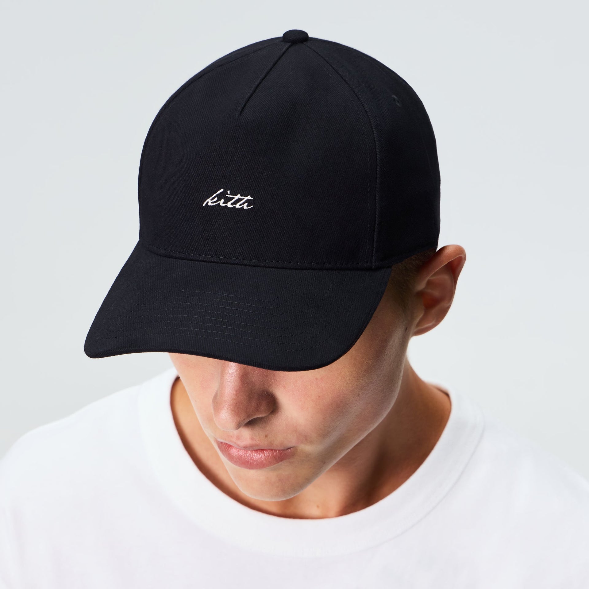 Kith Autograph Brushed Twill Bay Low Pinch Crown Cap - Black