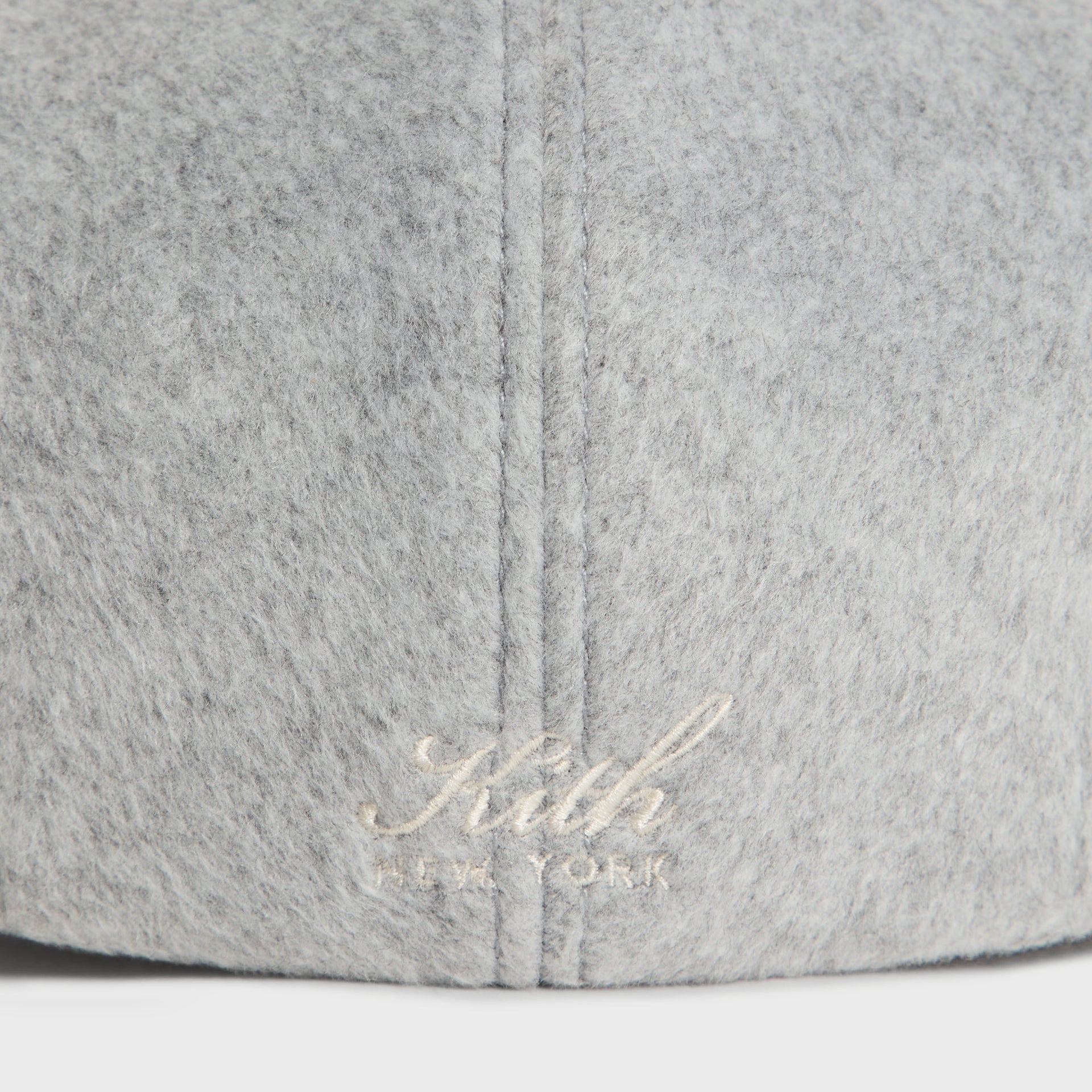 Kith Script Double-Face Wool Drivers Cap - Medium Heather Grey