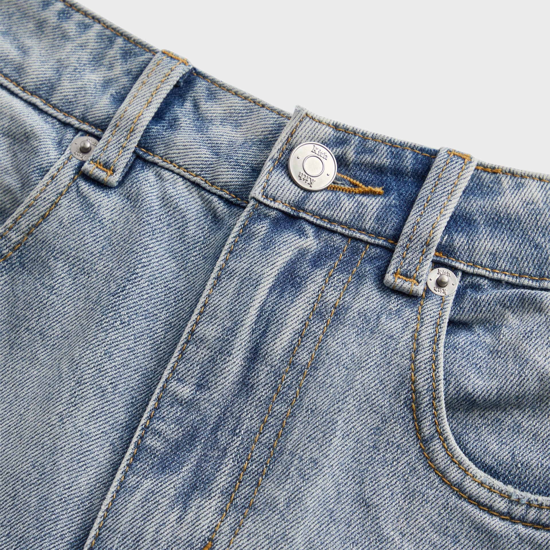Kith Centre Straight Jean in Light Indigo