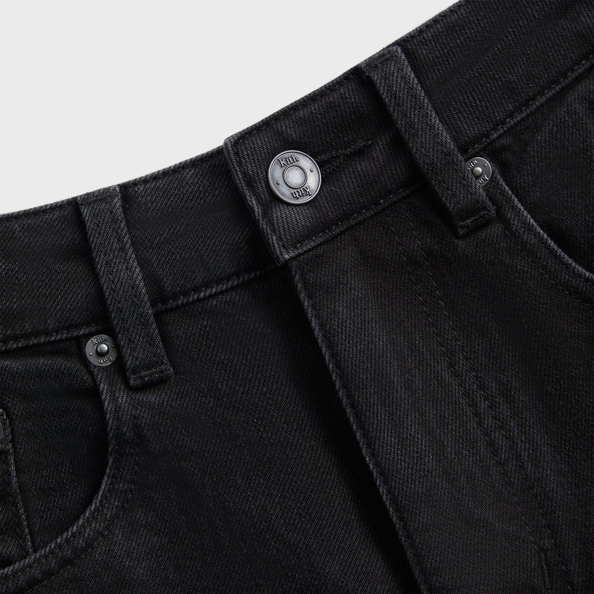 Kith Centre Straight Jean in Black