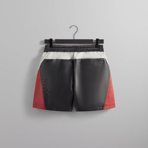 Kith Leather Curtis Panelled Short - Black
