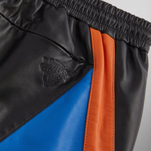 Kith for the New York Knicks Leather Turbo Shorts - Black – Kith 