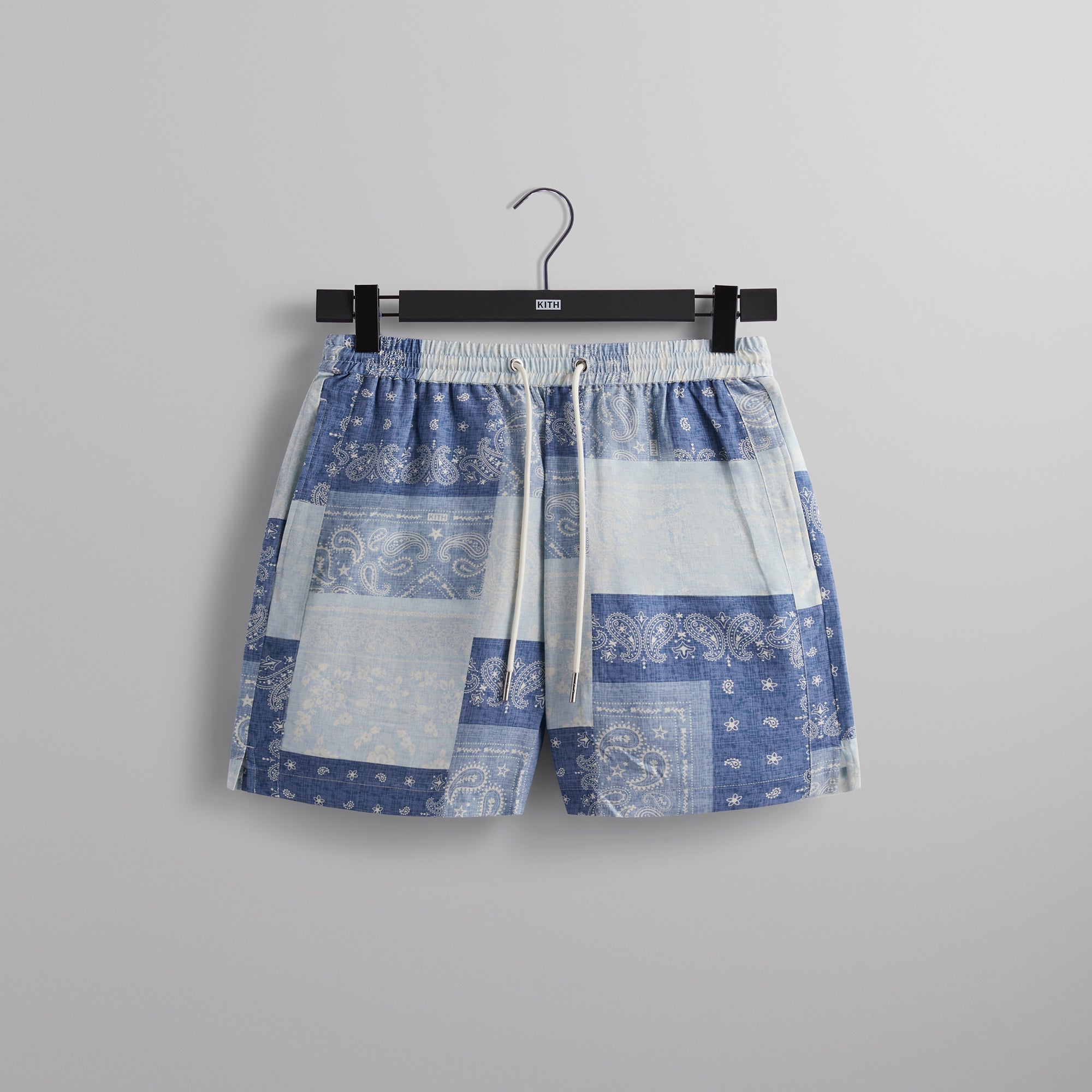 Kith Washed Paisley Active Short - Light Indigo – Kith Europe