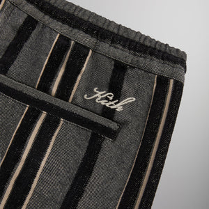 Kith Striped Flannel Barrow Pant - Black