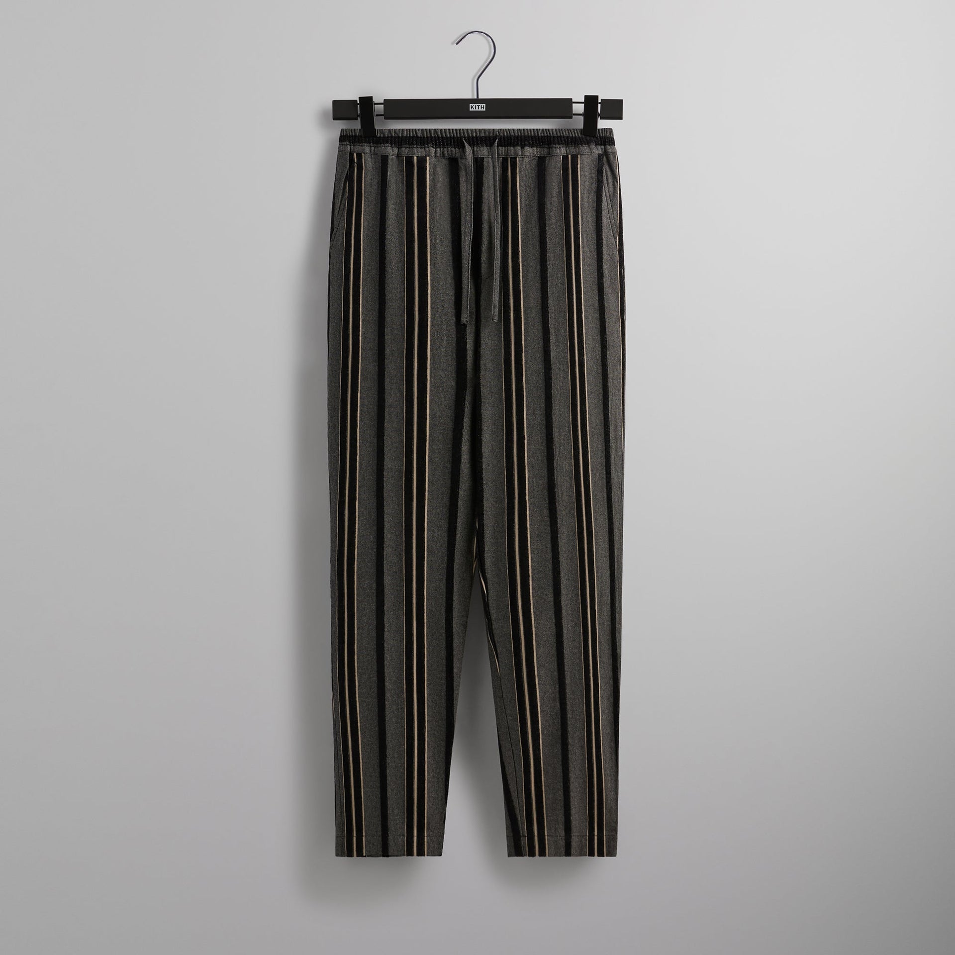 Kith Striped Flannel Barrow Pant - Black