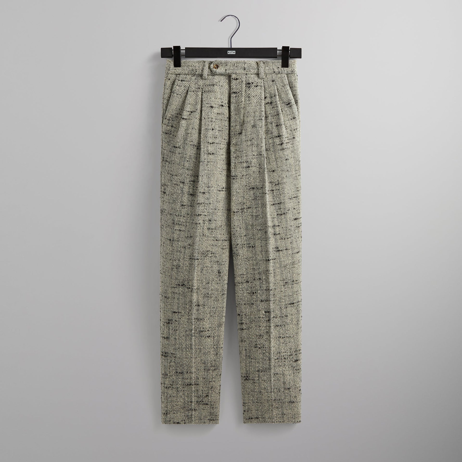 &Kin Tweed Kylan Pleated Trouser - Fin