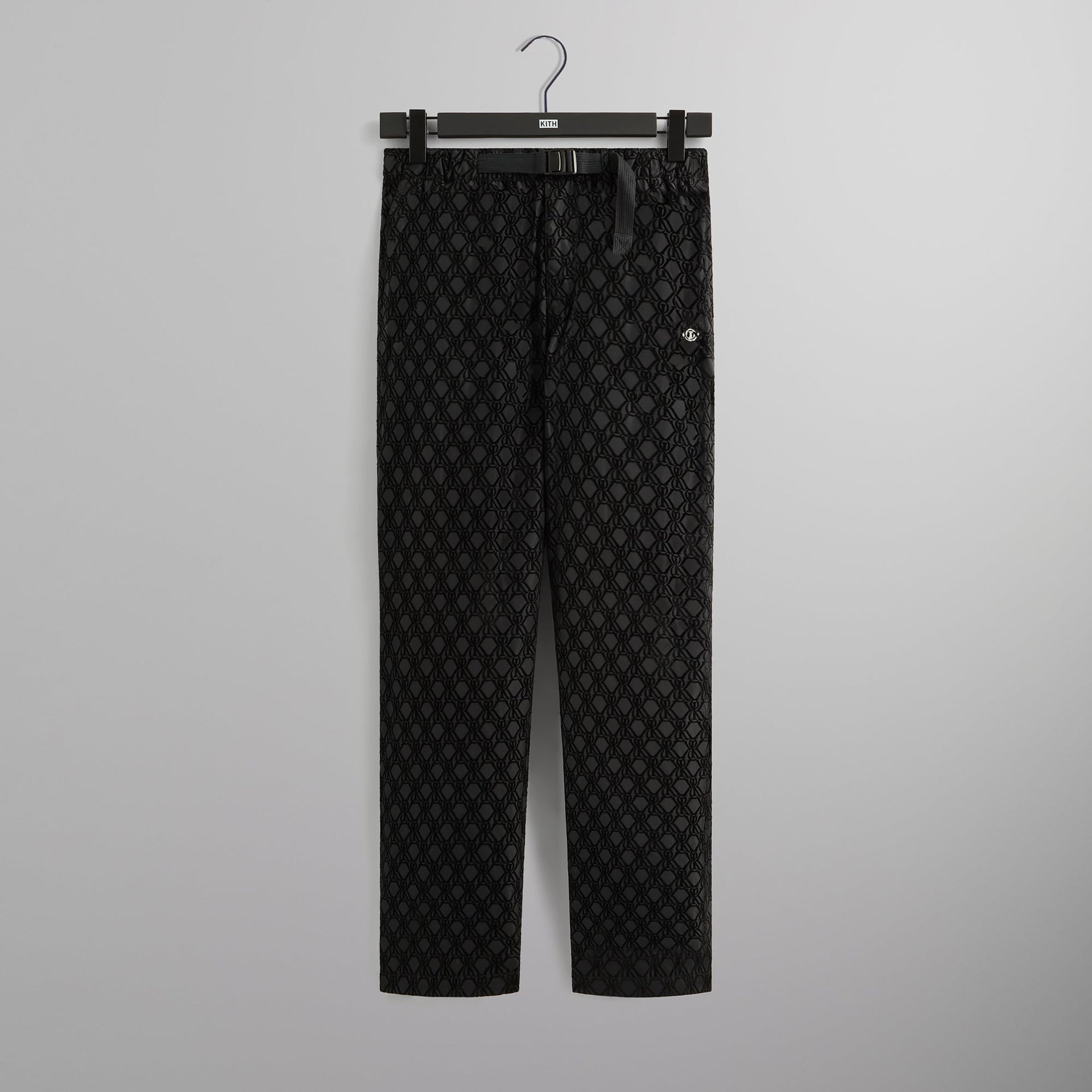 Kith Flocked Monogram Elias Pant - Black