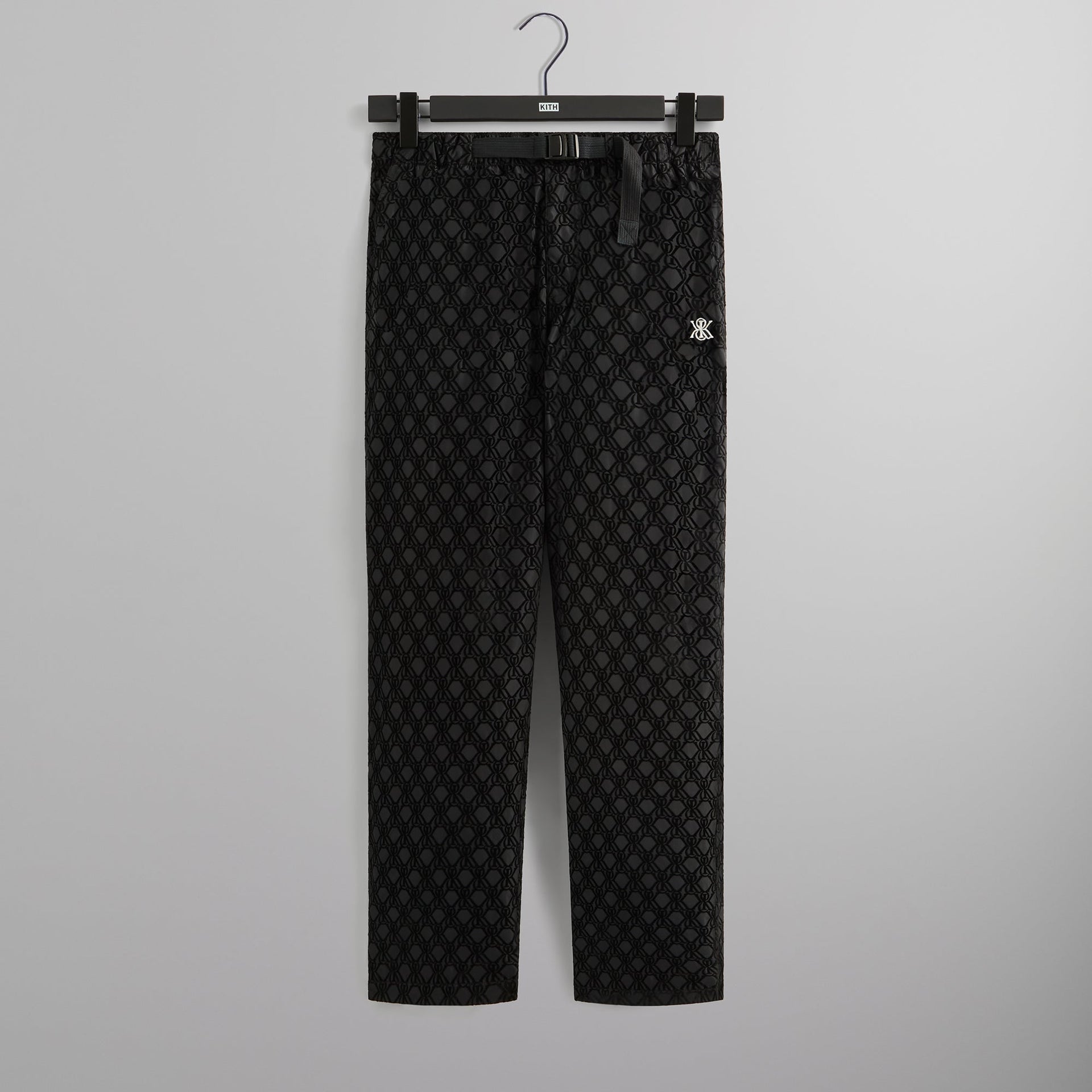 Kith Flocked Monogram Elias Pant - Black