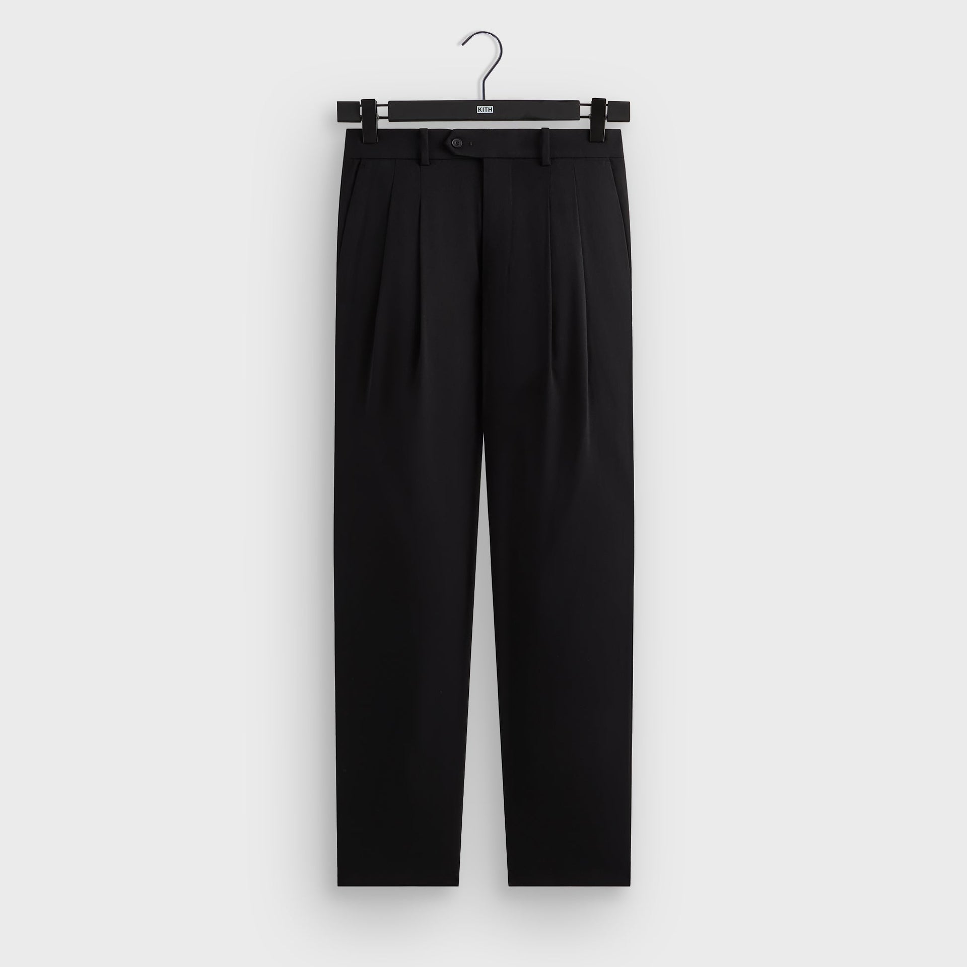 &Kin Kylan Pleated Trouser - Black PH
