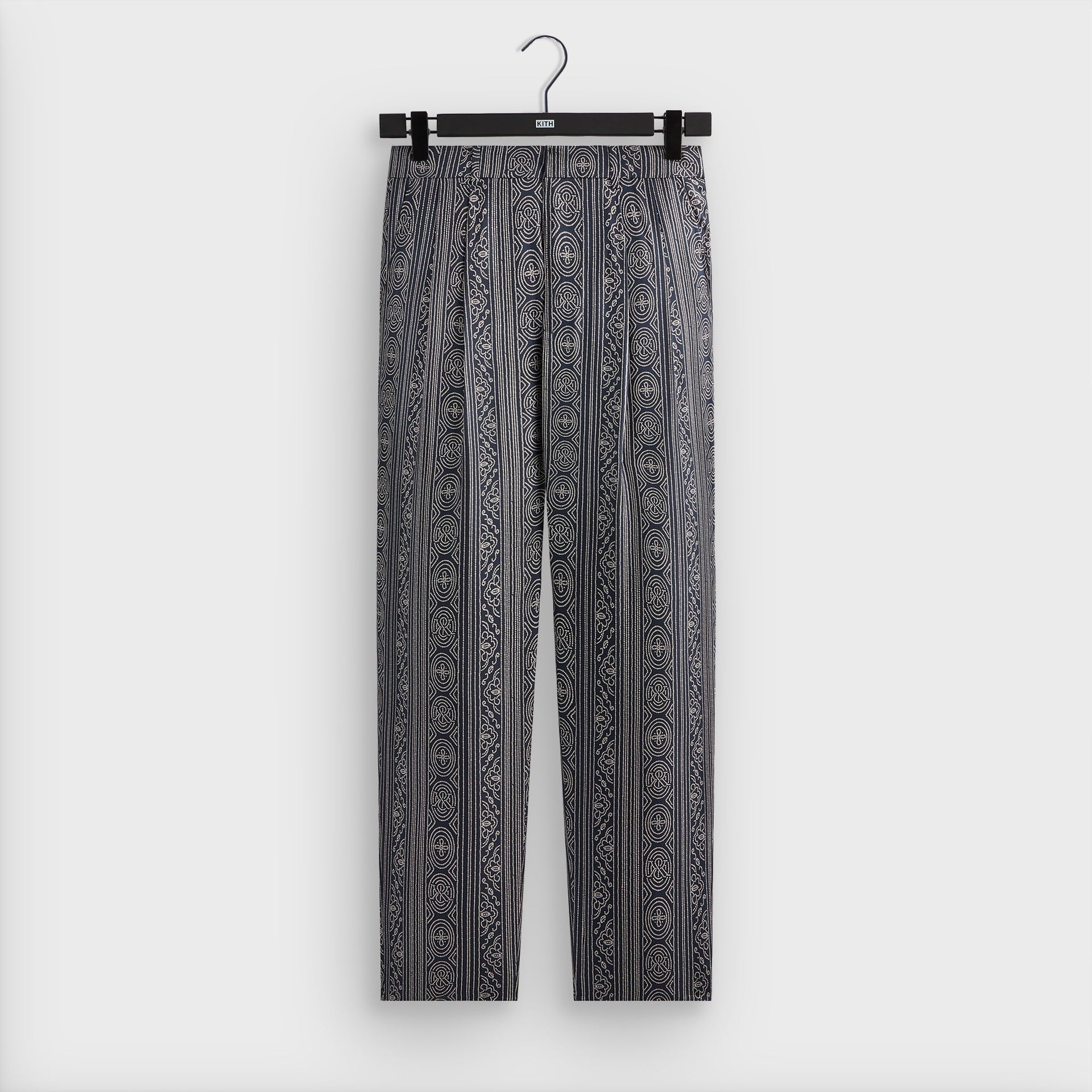 &Kin Batik Stripe Pleated Ari Trouser - Nocturnal PH