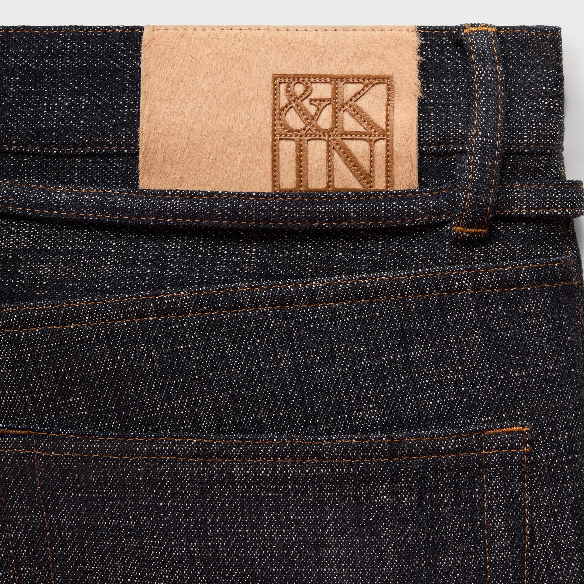 &Kin Eli Pleated Trouser - Blue Navy - PH