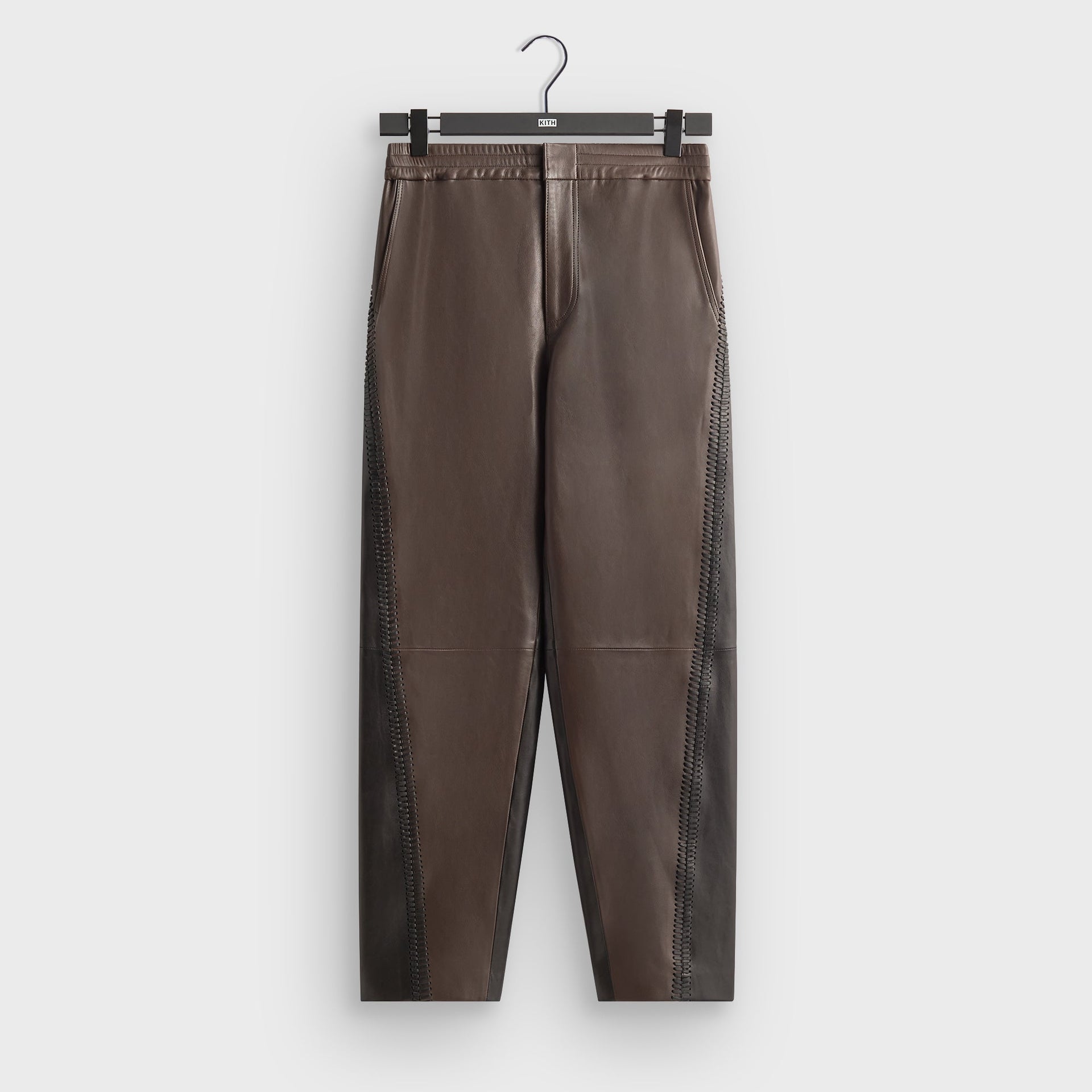 &Kin Irving Combo Leather Moto Pant - Hickory - PH
