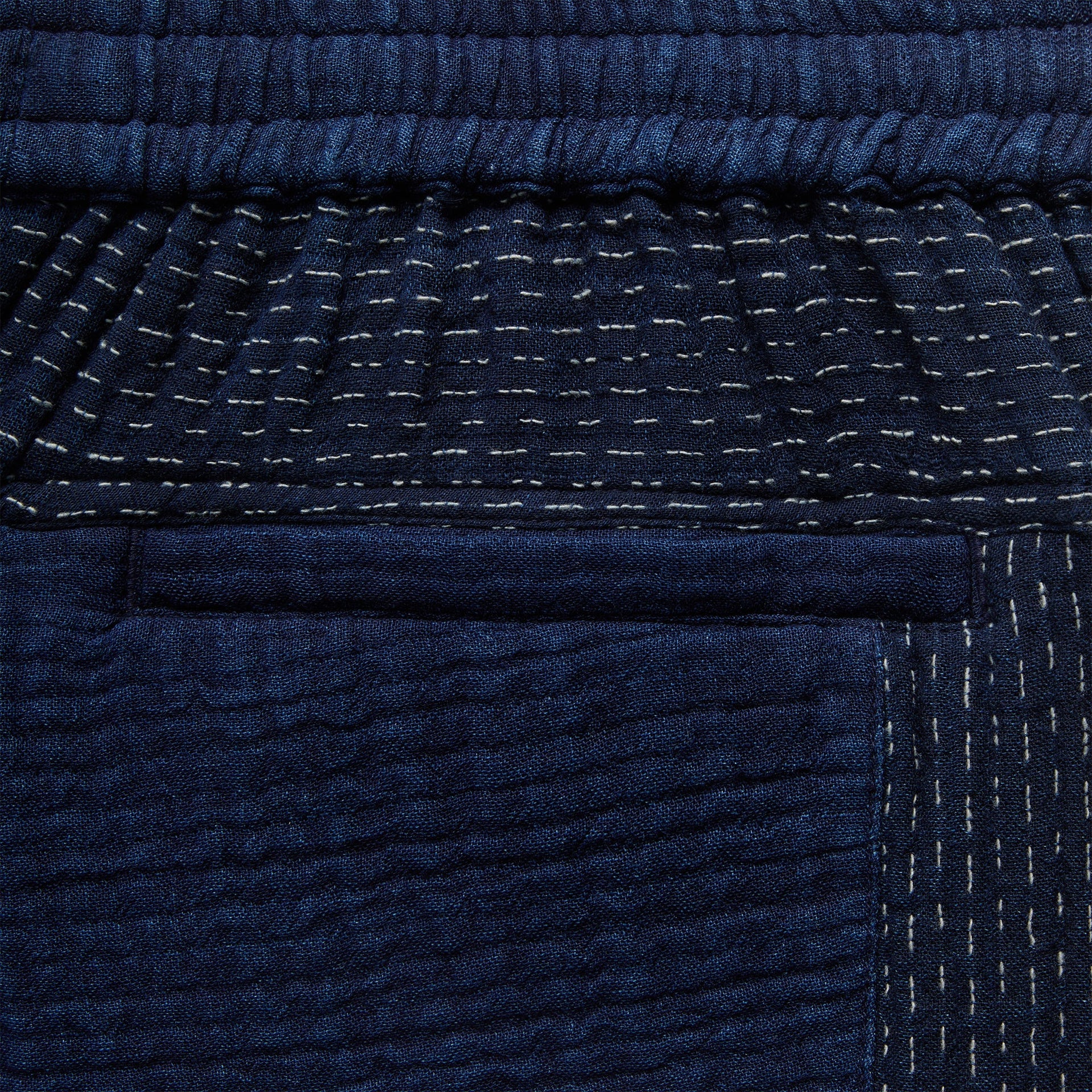 Kith Stitched Patchwork Curtis Short - Mid Indigo
