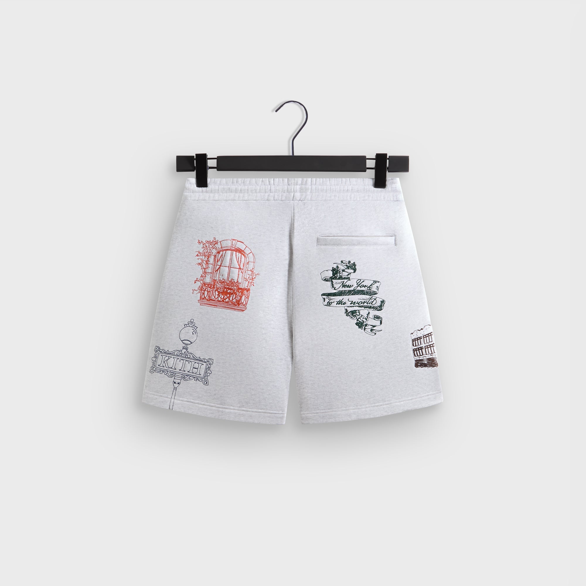 Kith New York To The World Curtis Short - Light Heather Grey