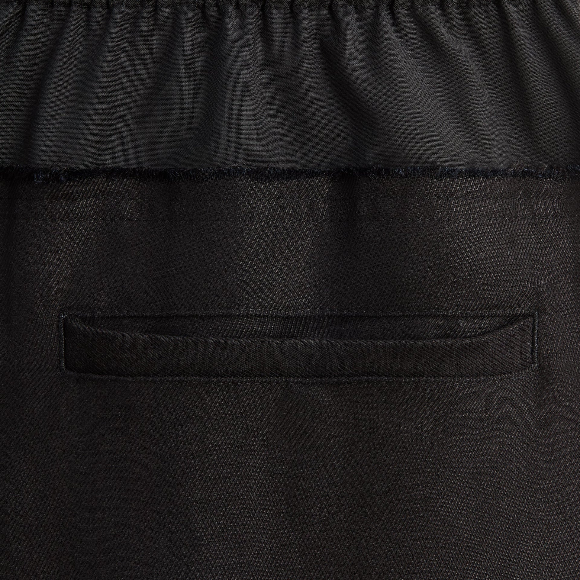 &Kin Linen Viscose Twill Emil Pant - Black - PH