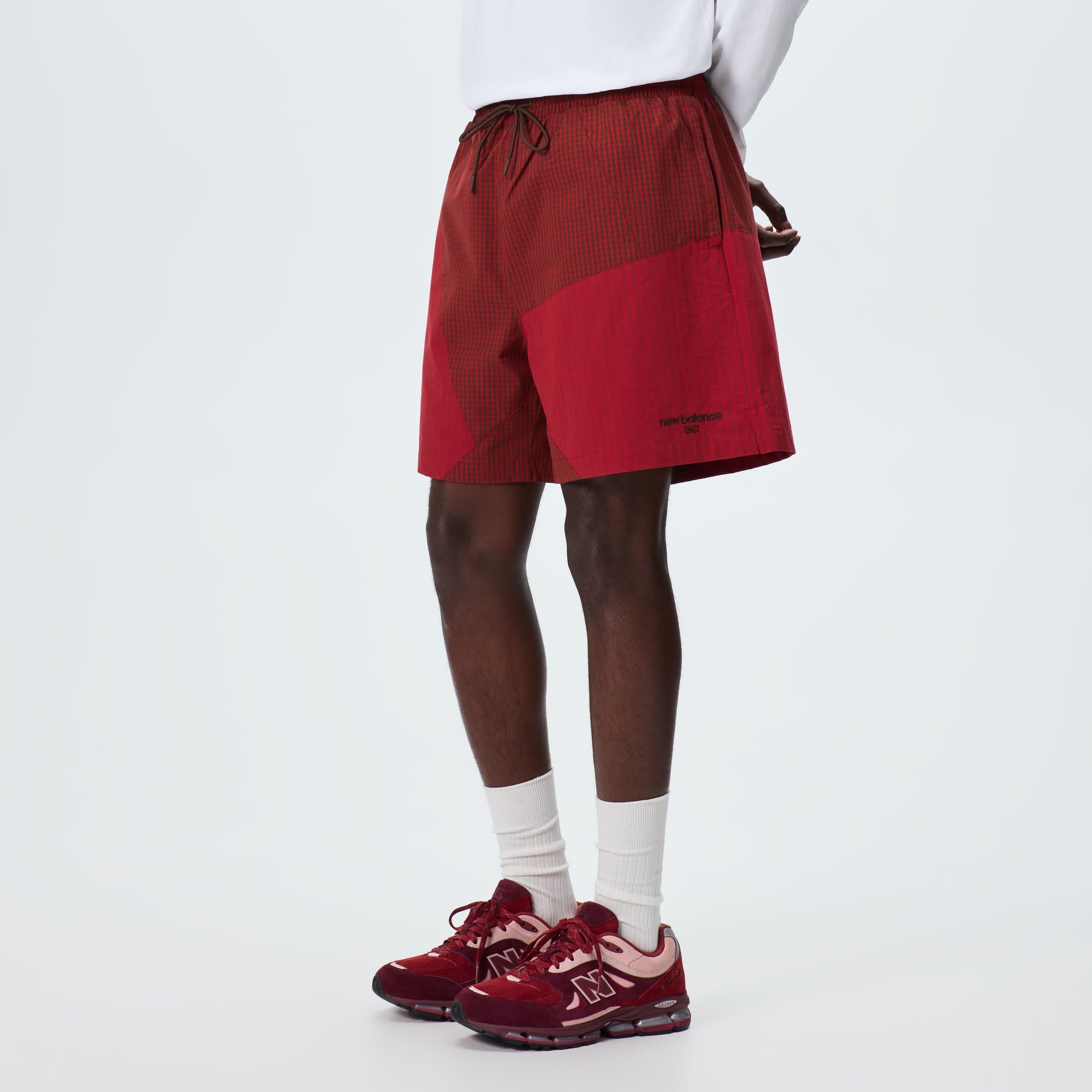 Kith & New Balance Poplin Mix Madison Short - Biking Red – Kith Europe