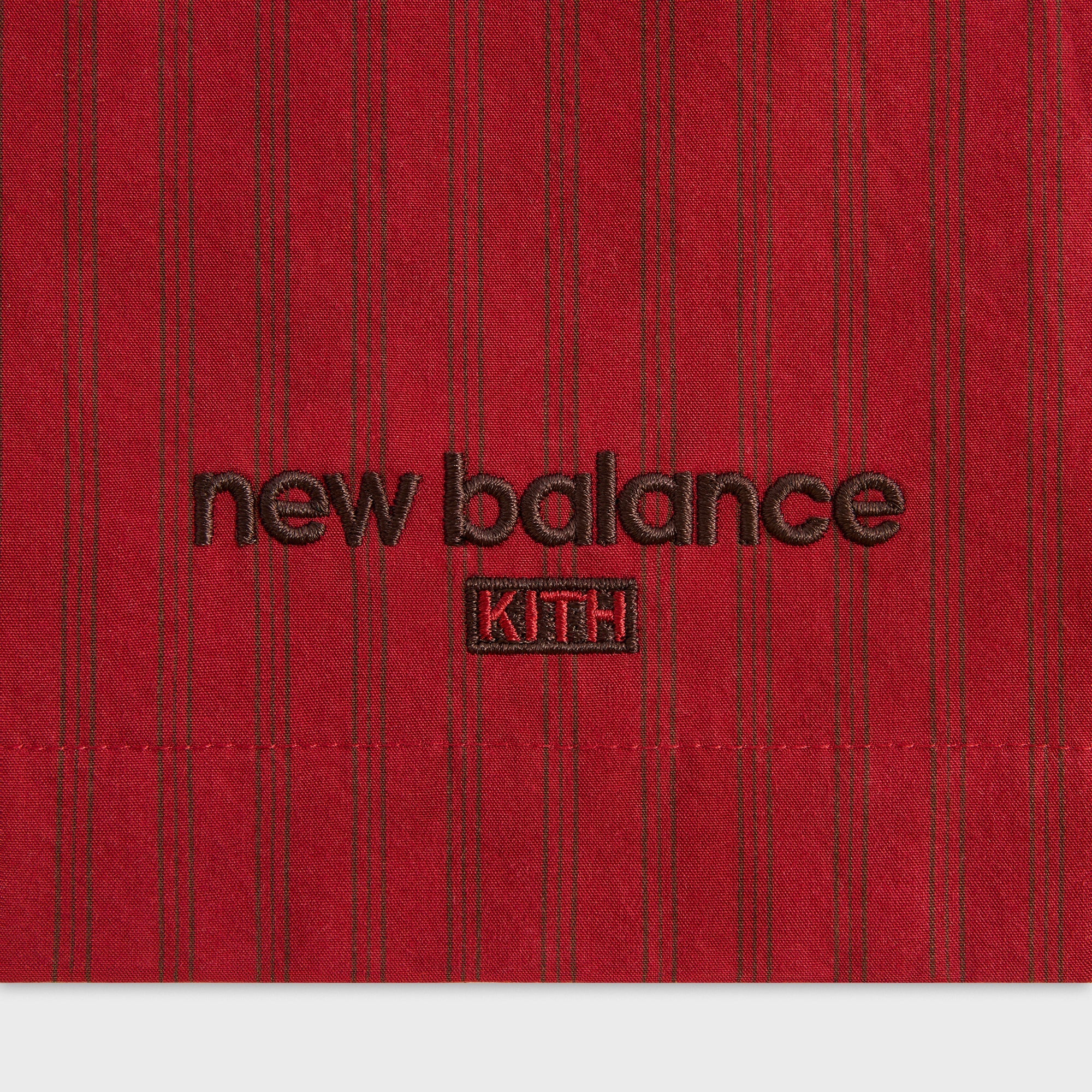 Kith & New Balance Poplin Mix Madison Short - Biking Red – Kith Europe