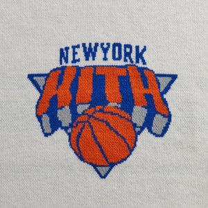 Kith for the New York Knicks Logo Knitted Scarf - Silk