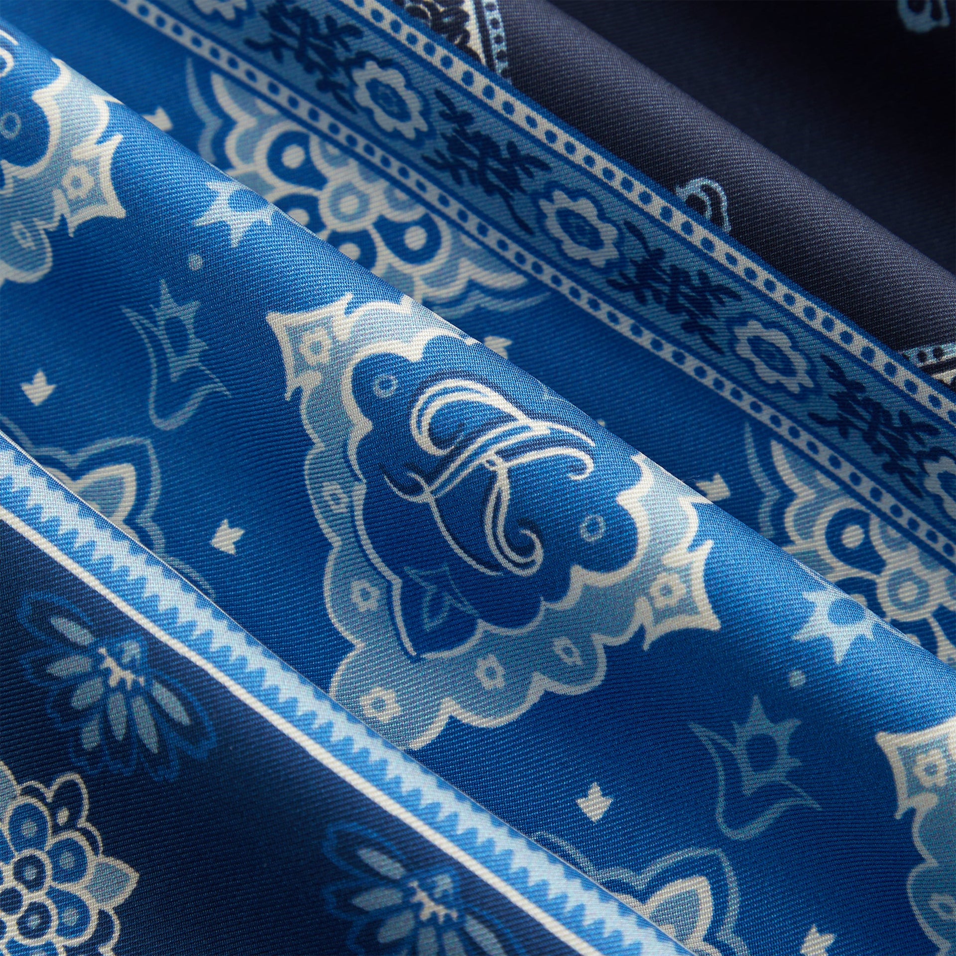 Kith Paisley Printed Silk Scarf - Nocturnal