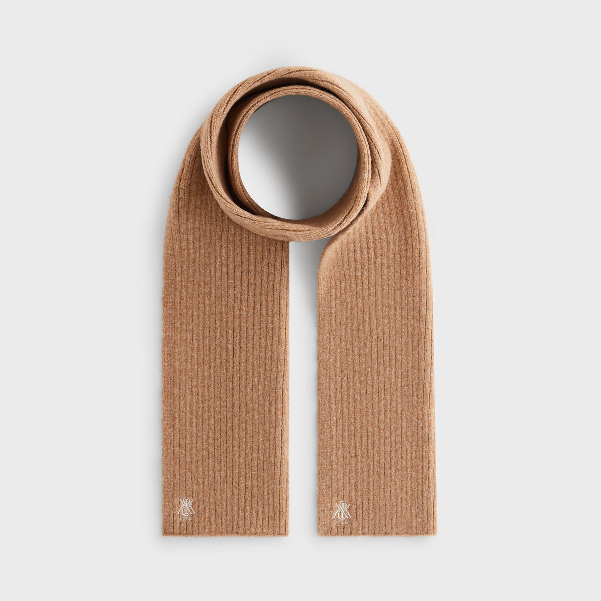Kith Ribbed Knit Scarf - Sandy Heather - PH