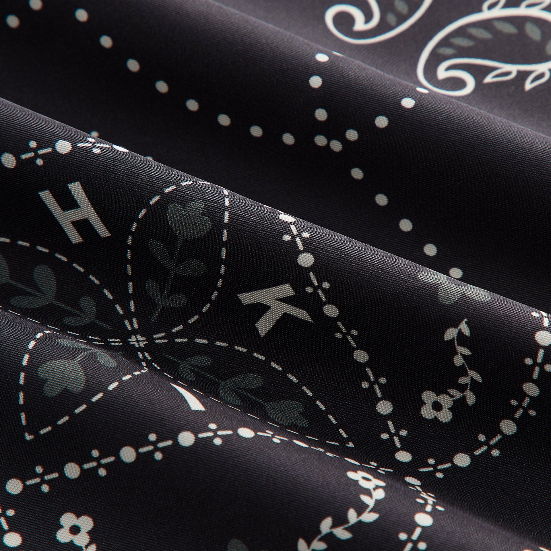 Kith Silk Bandana - Black