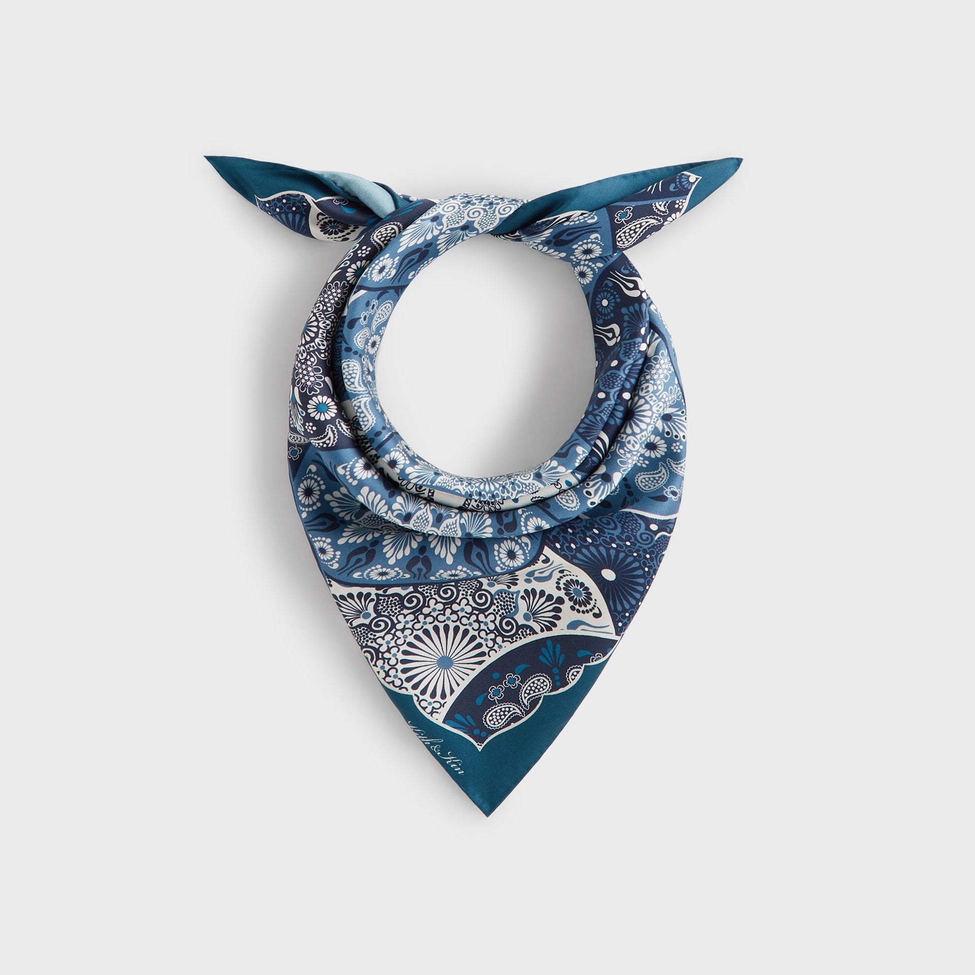 Kith Printed Mandala Silk Scarf - Novel