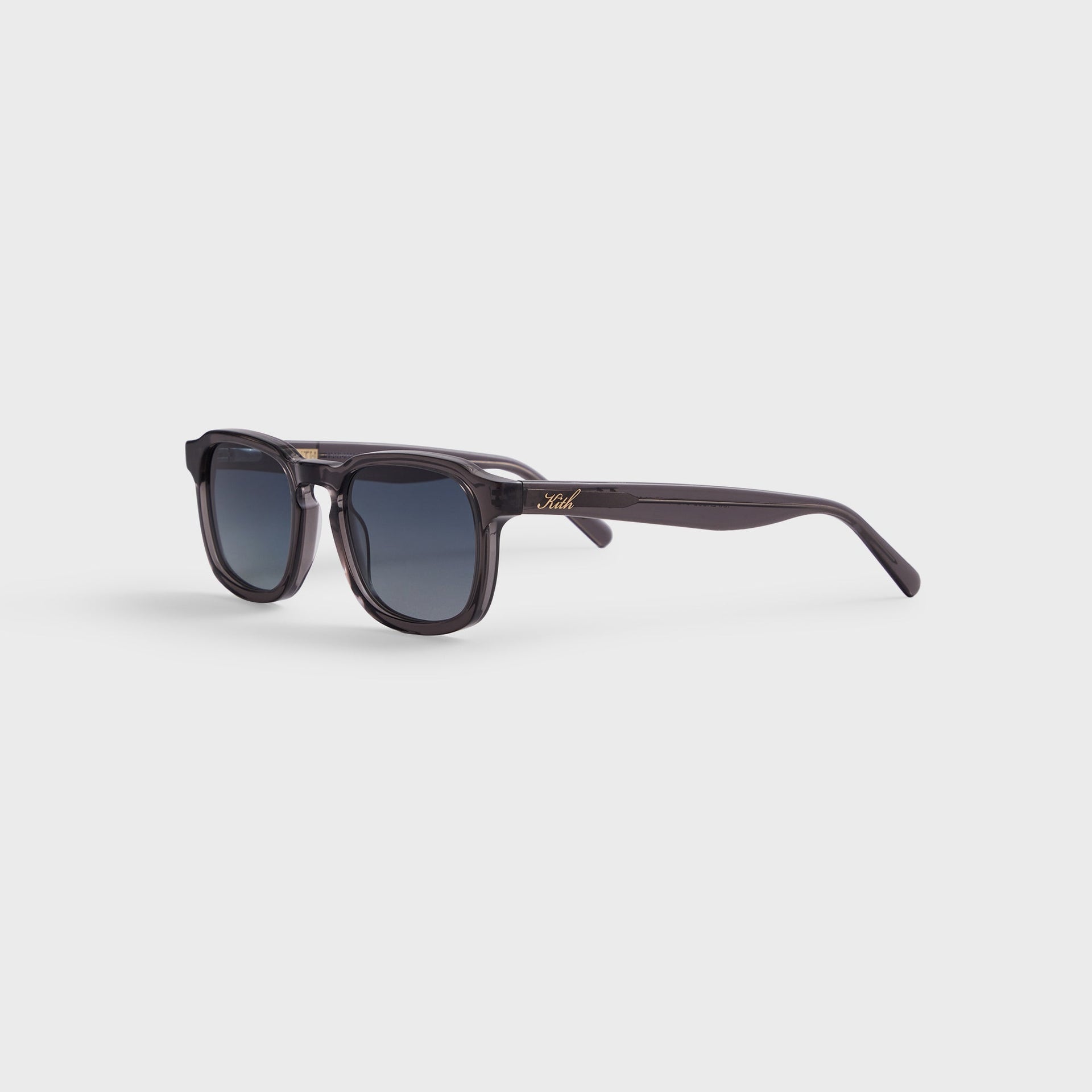 Kith Napeague Sunglasses in Grey Crystal / Blue