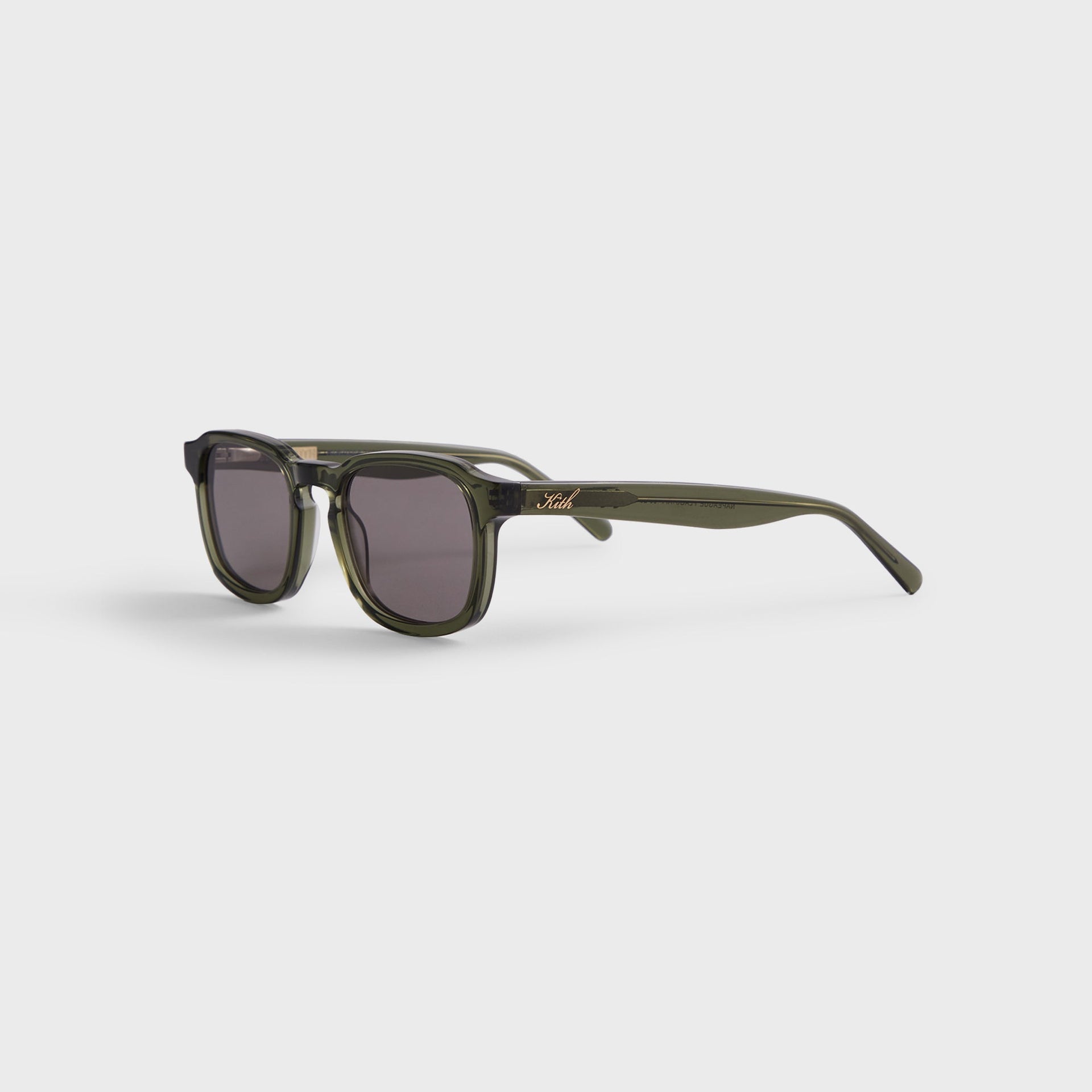 Kith Napeague Sunglasses in Green Crystal / Grey
