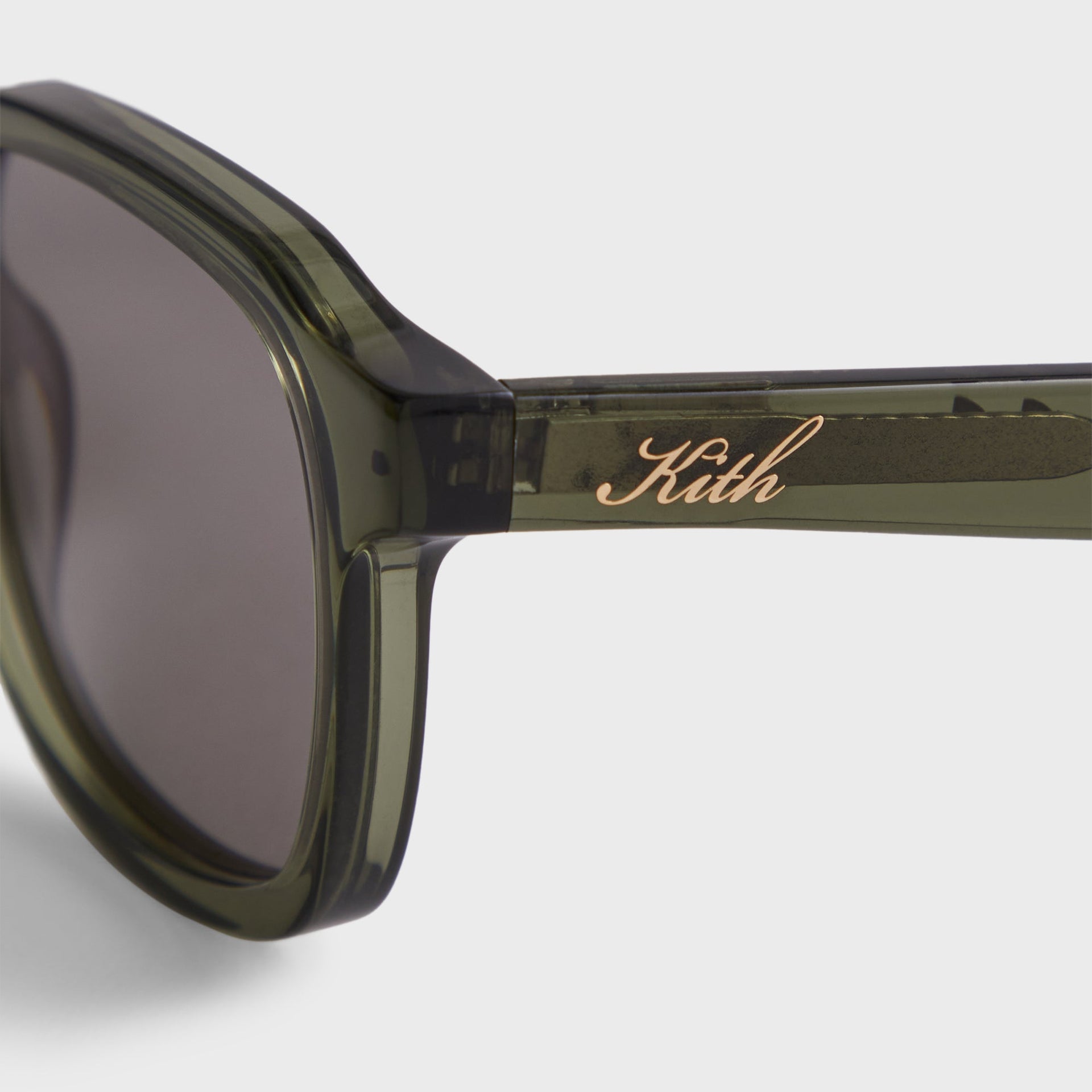 Kith Napeague Sunglasses in Green Crystal / Grey