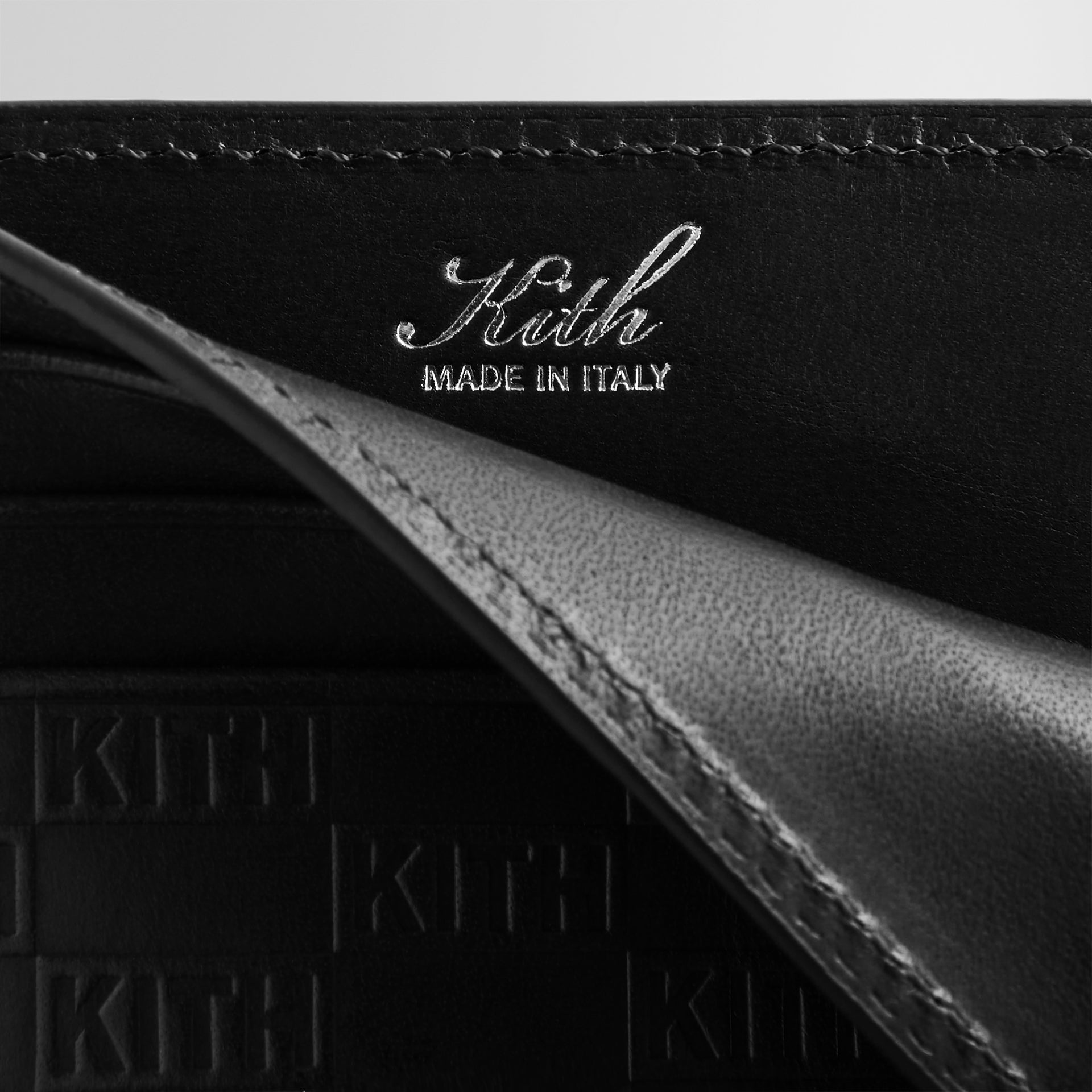 Kith Monogram Card Holder - Black