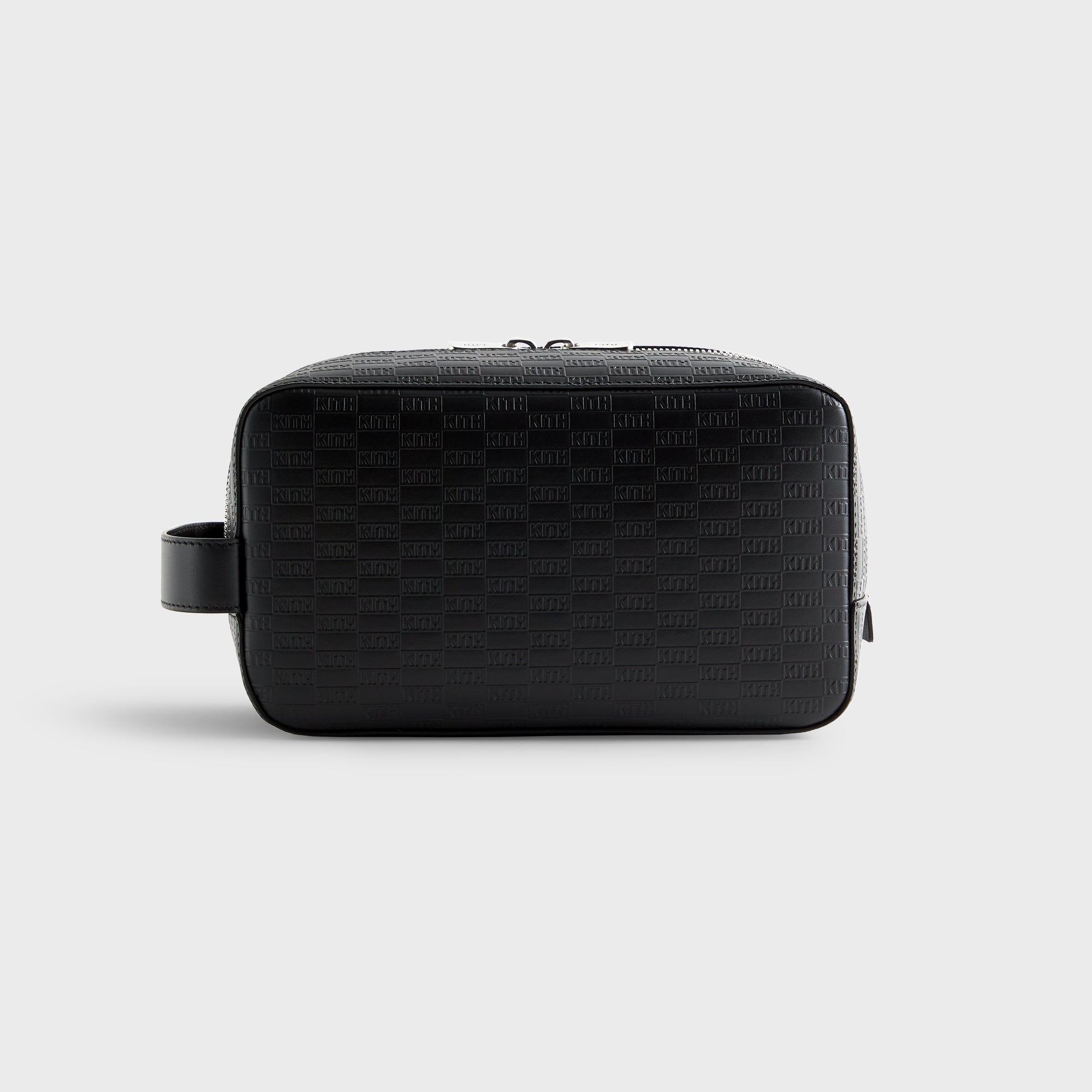 Kith Monogram Leather Dopp Kit - Black – Kith Europe